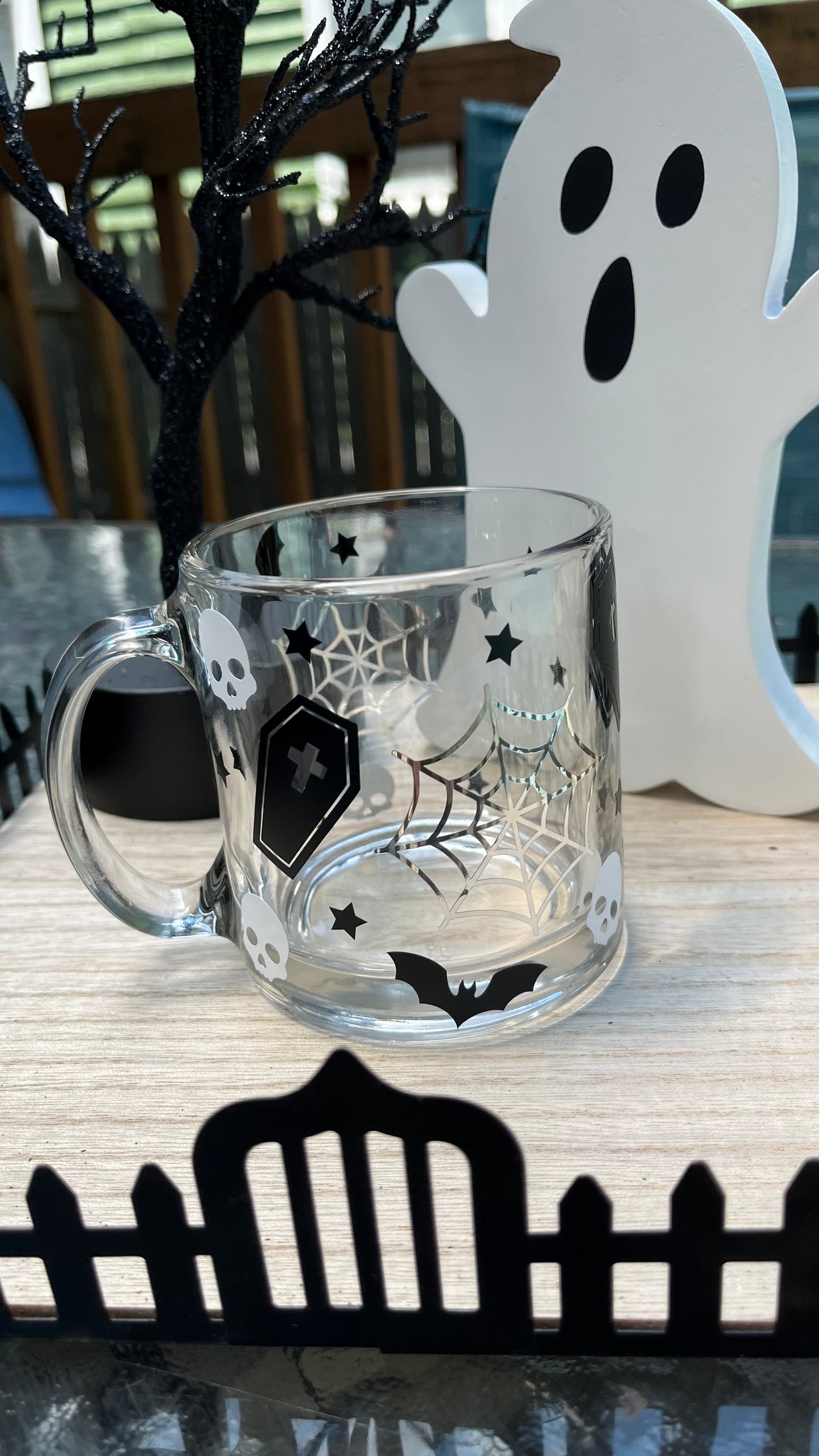 Halloween glass mug