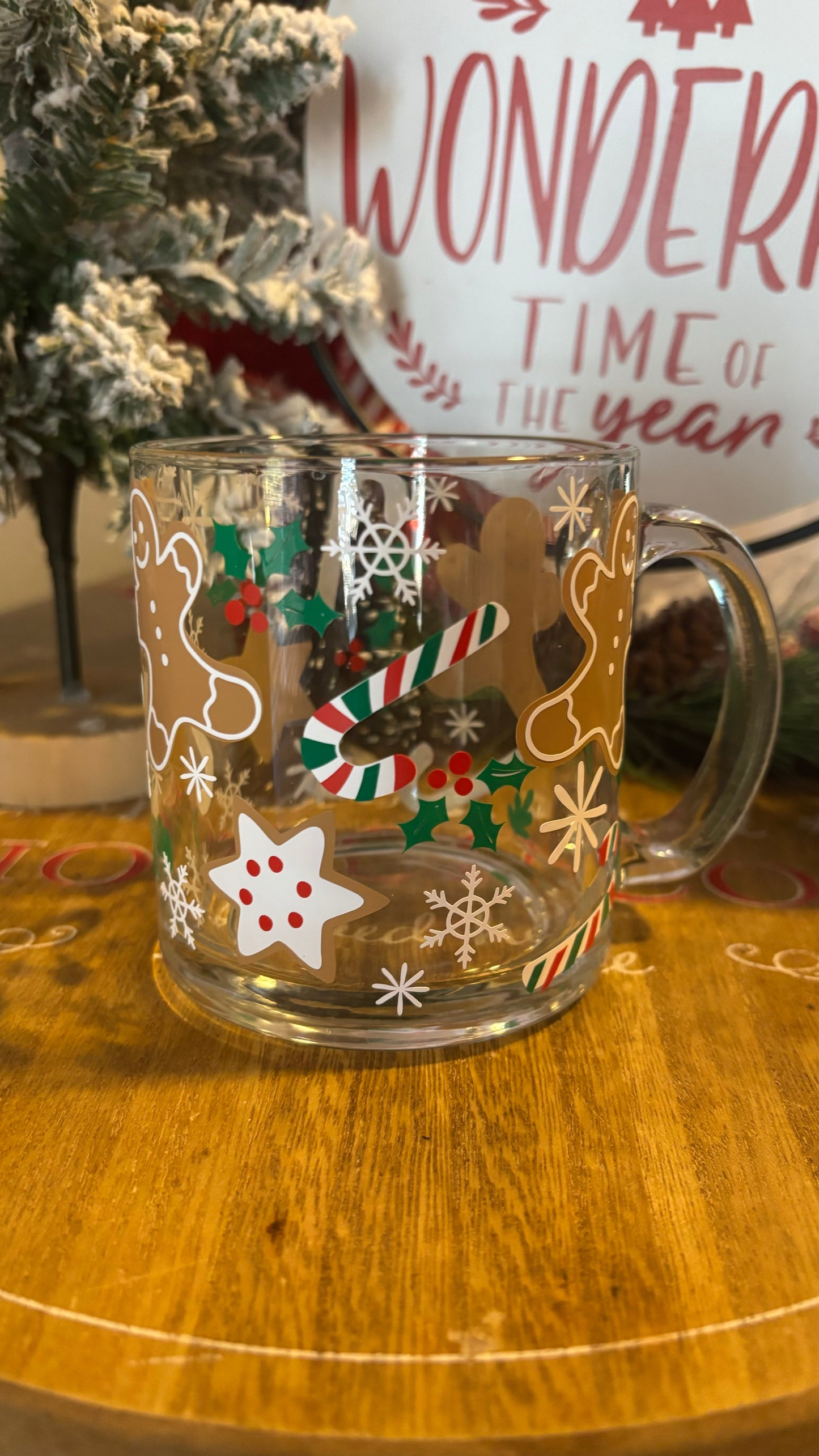 Christmas gingerbread mug