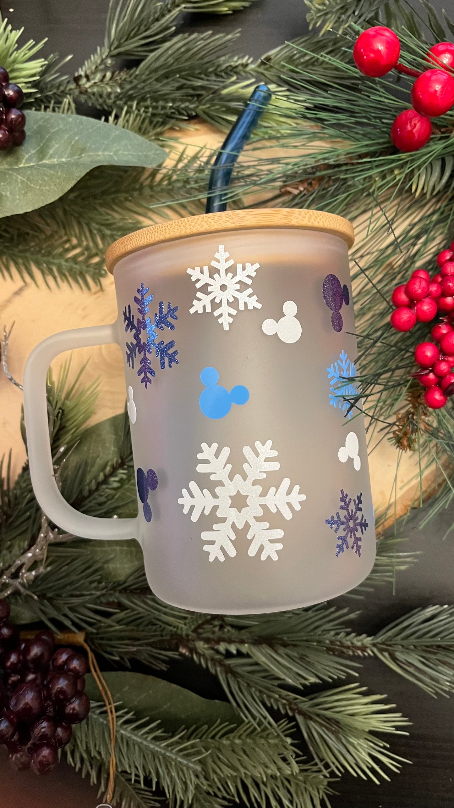 Mickey Let it snow frosted mug