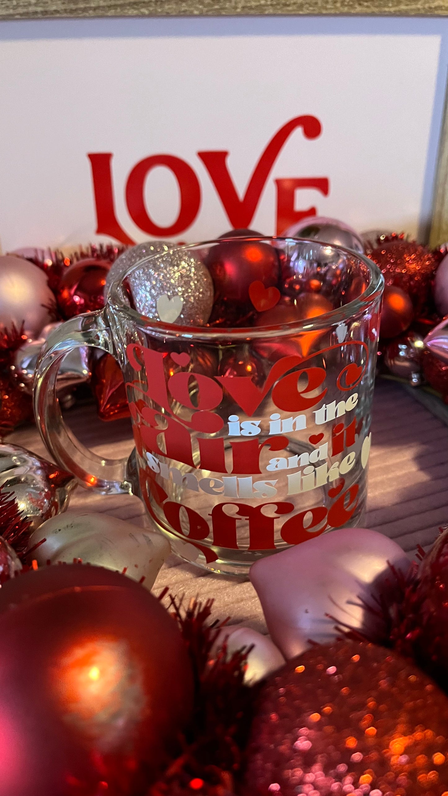 Love and coffee mug