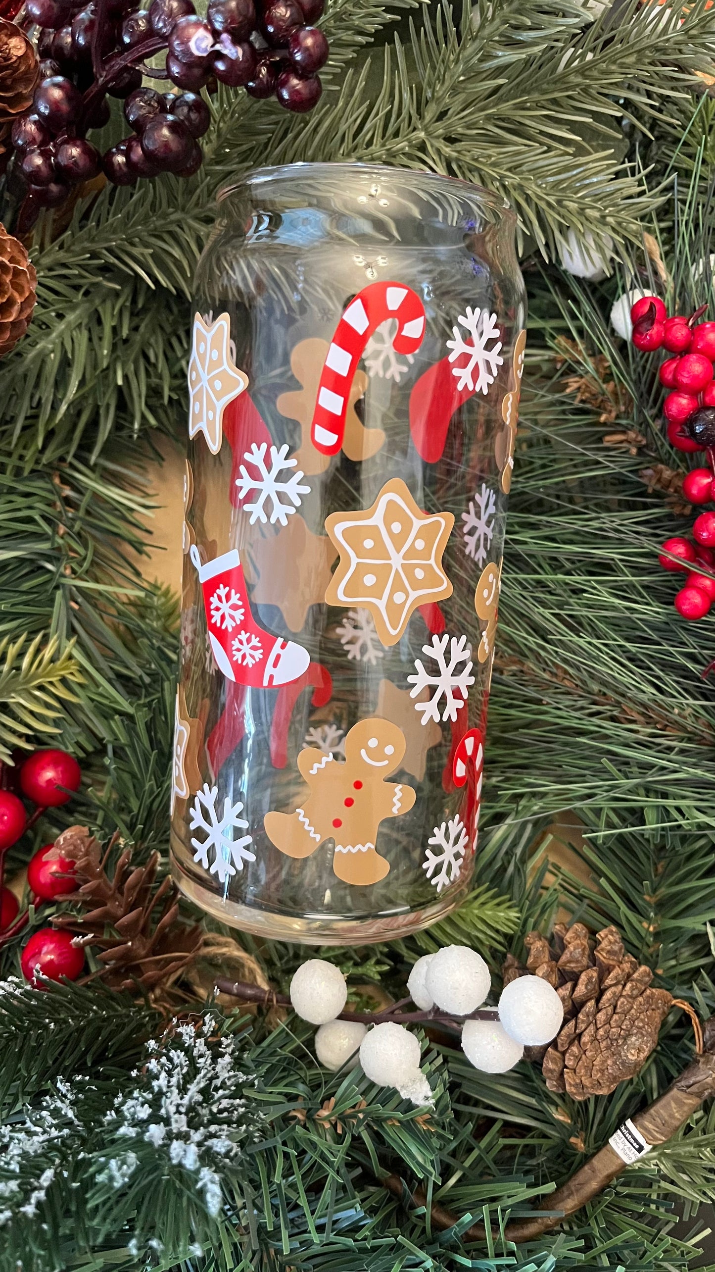 Christmas Sweets glass cup