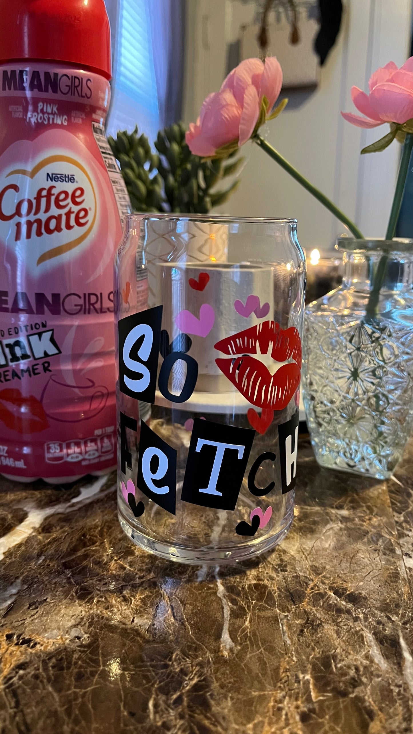 So fetch mean girls glass cup