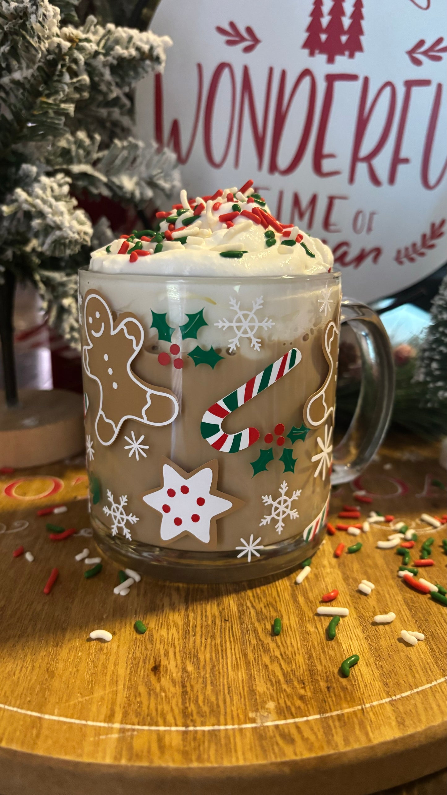 Christmas gingerbread mug