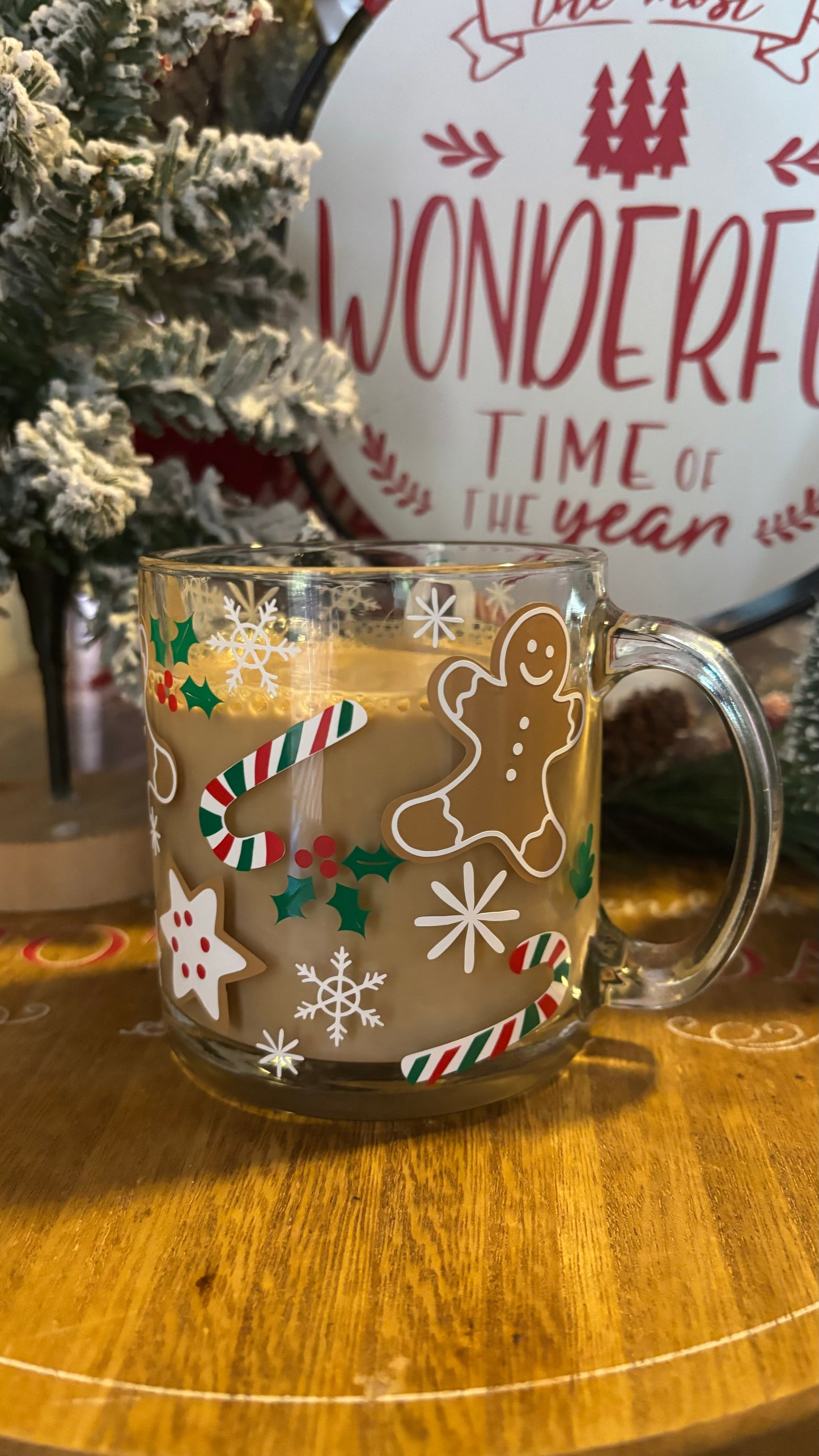 Christmas gingerbread mug