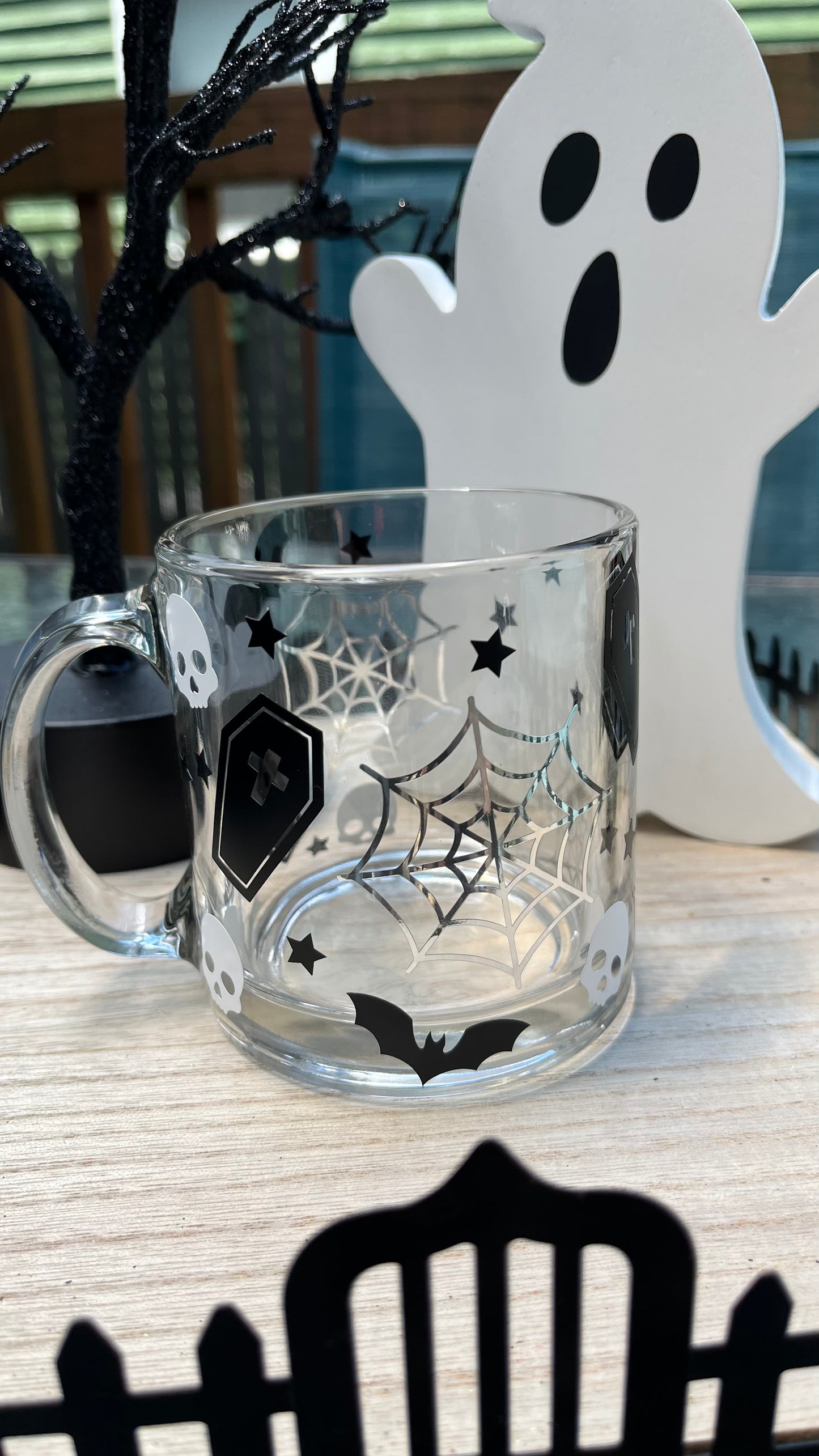 Halloween glass mug