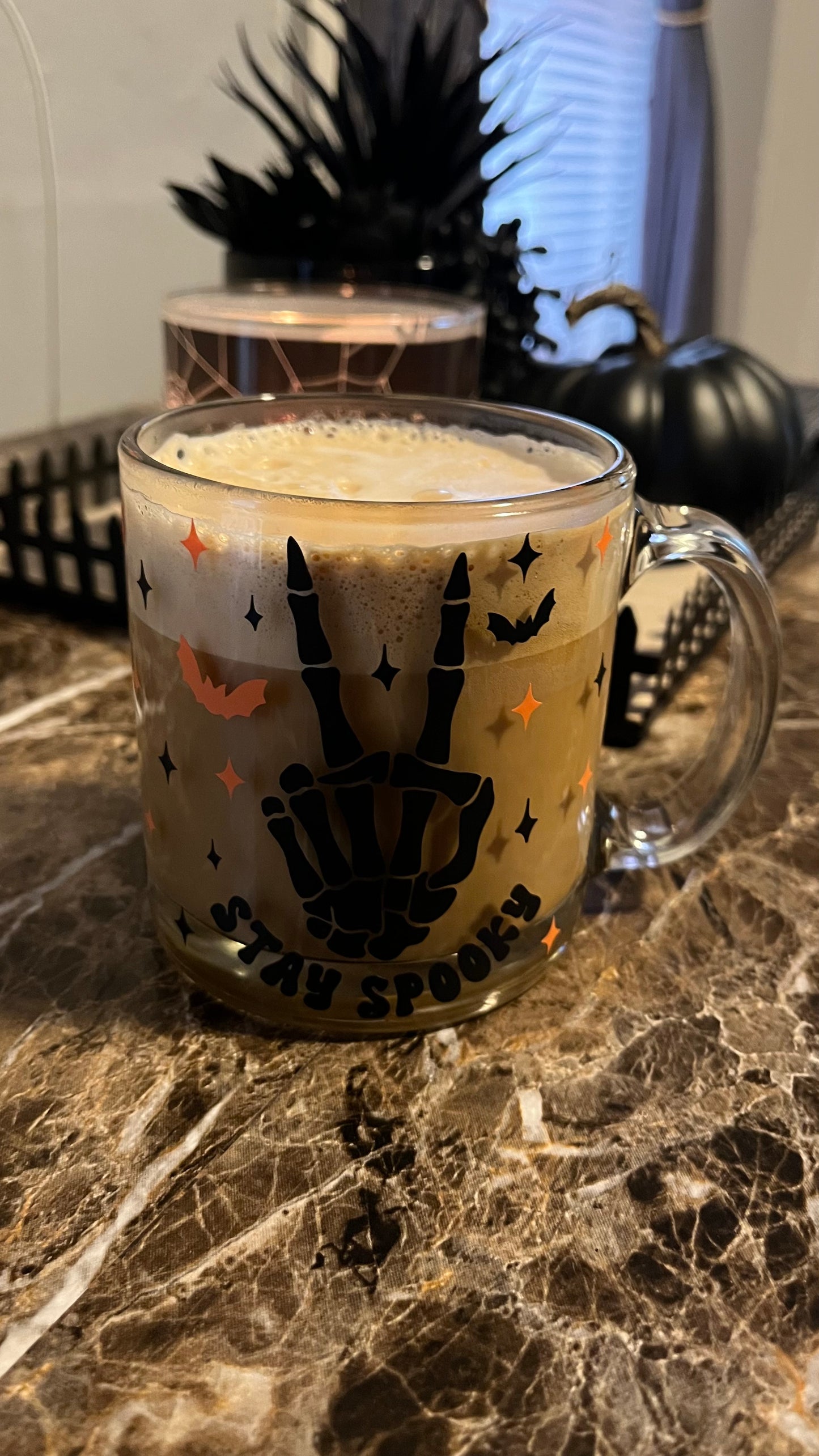 Stay spooky glass mug