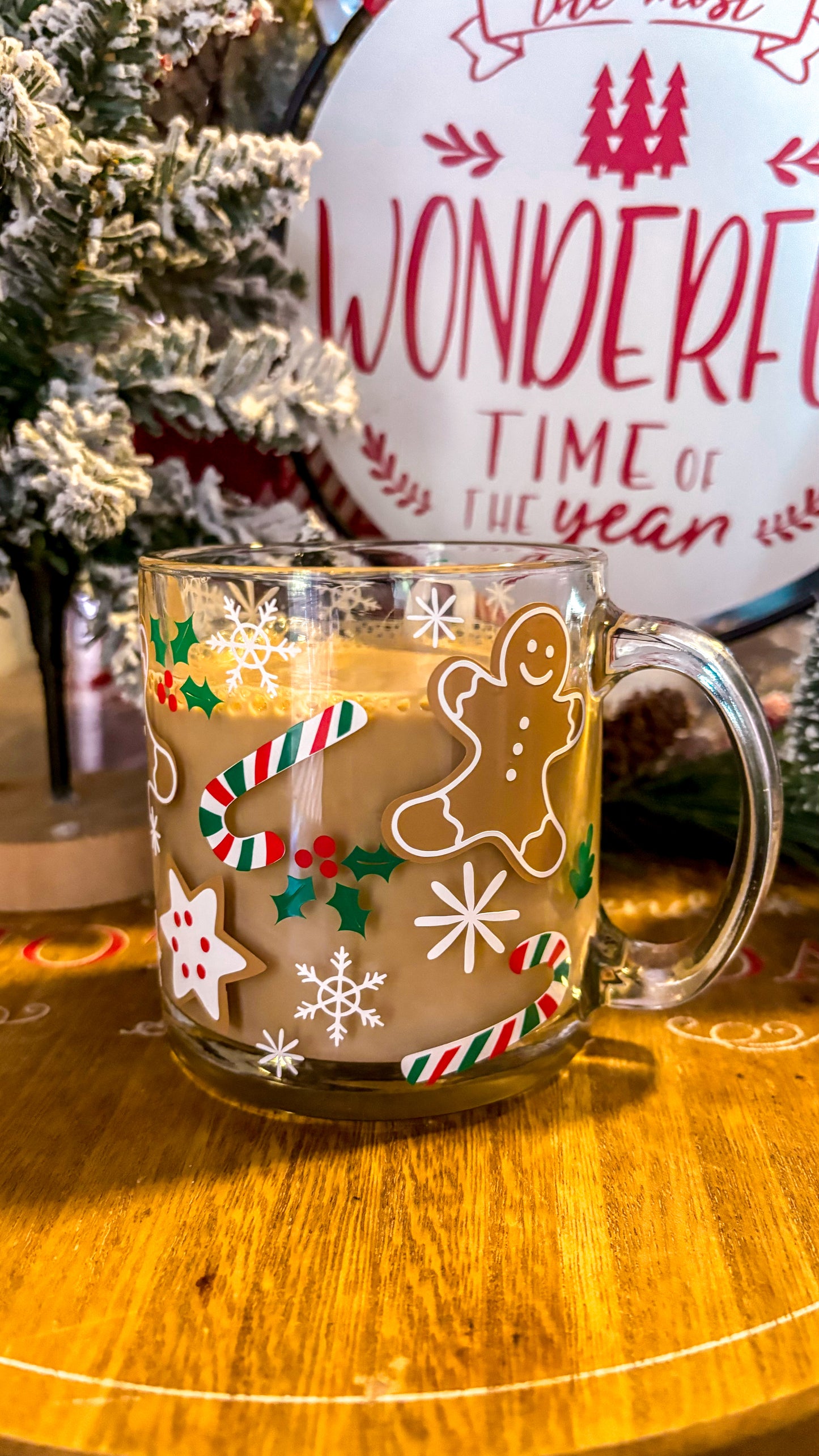 Christmas gingerbread mug