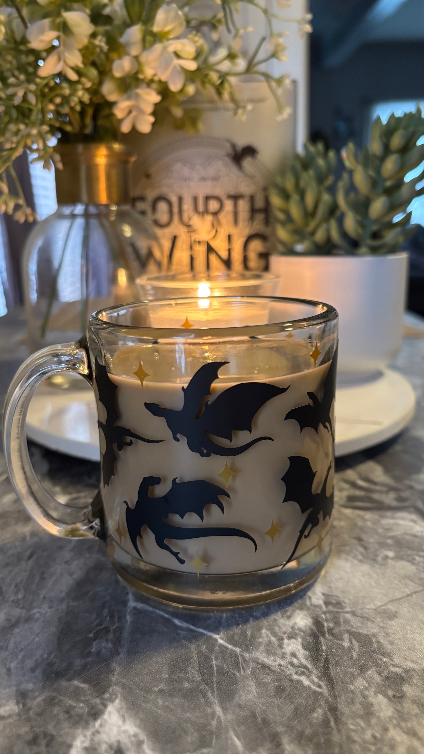 Dragon fourth wing inspired mug