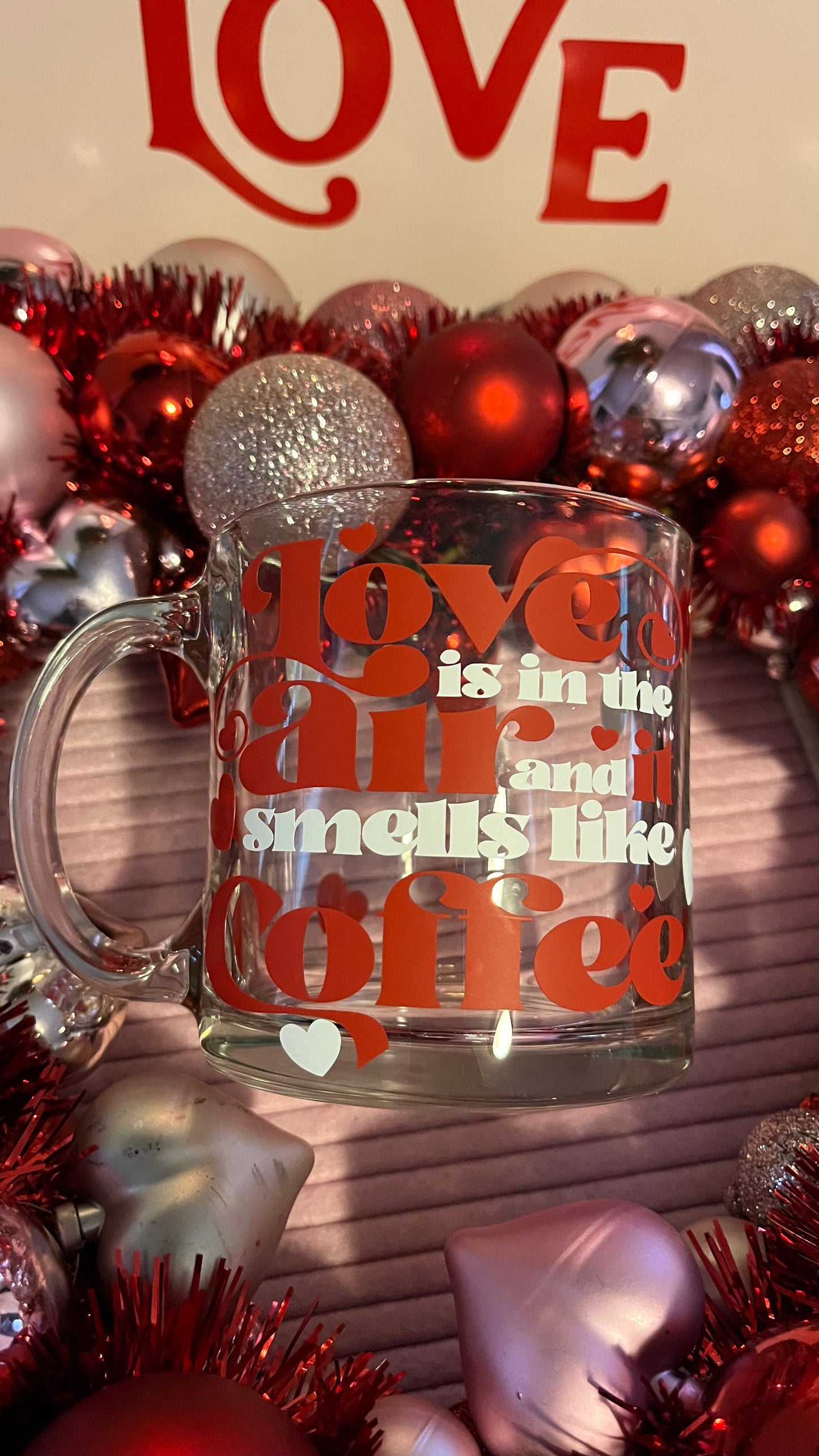 Love and coffee mug