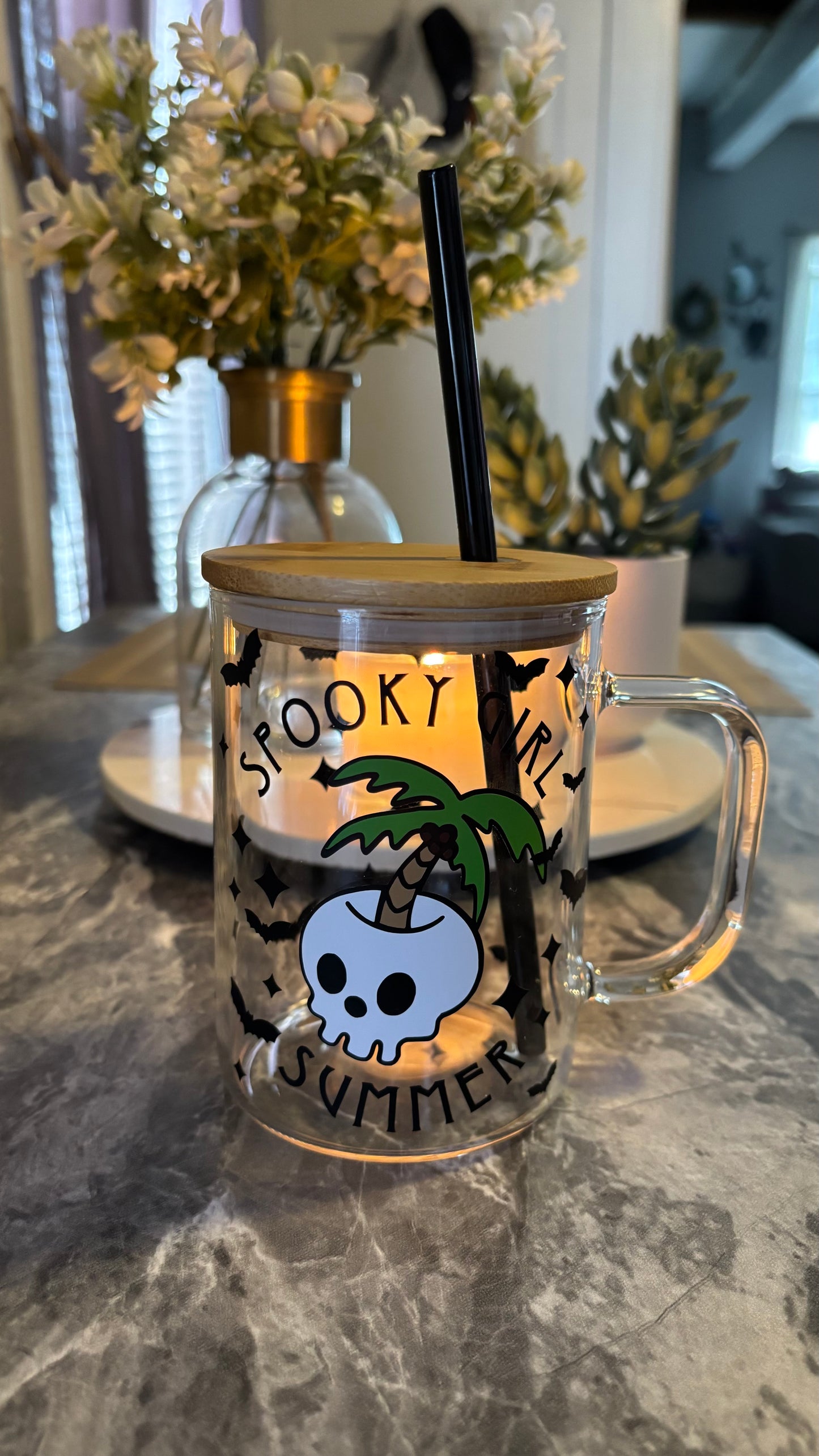 Spooky girl summer mug