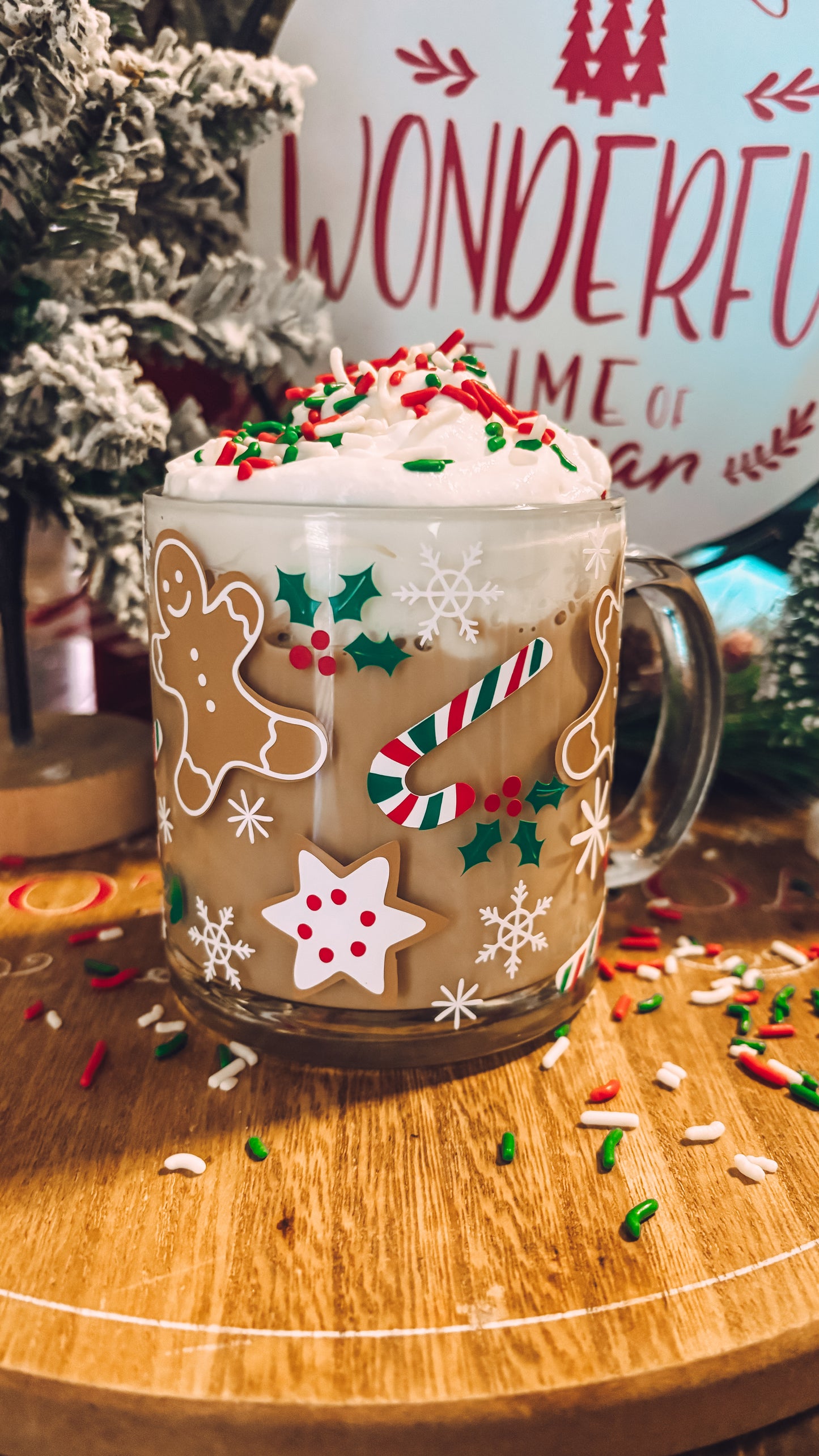 Christmas gingerbread mug