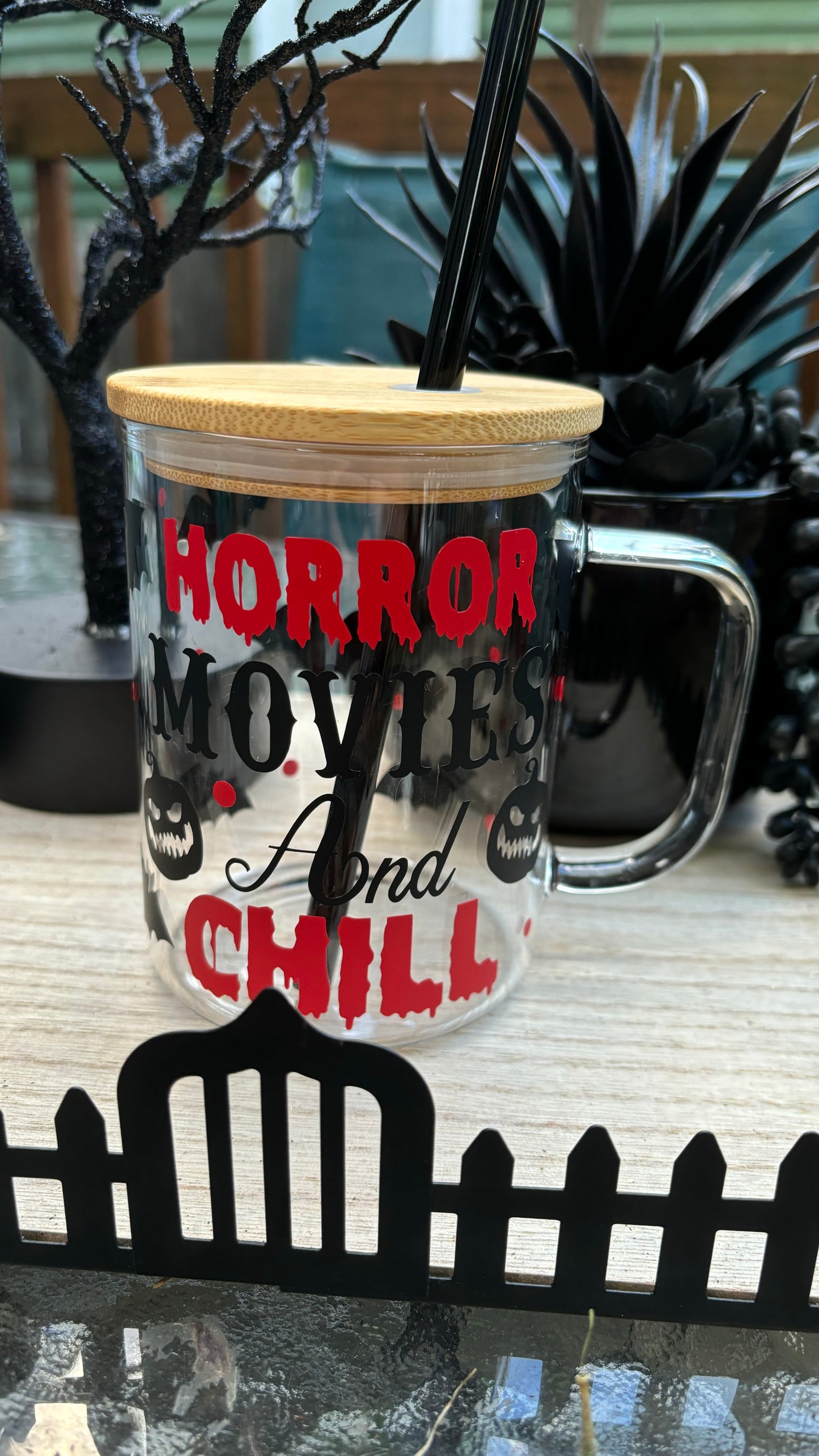 Horror movie glass mug