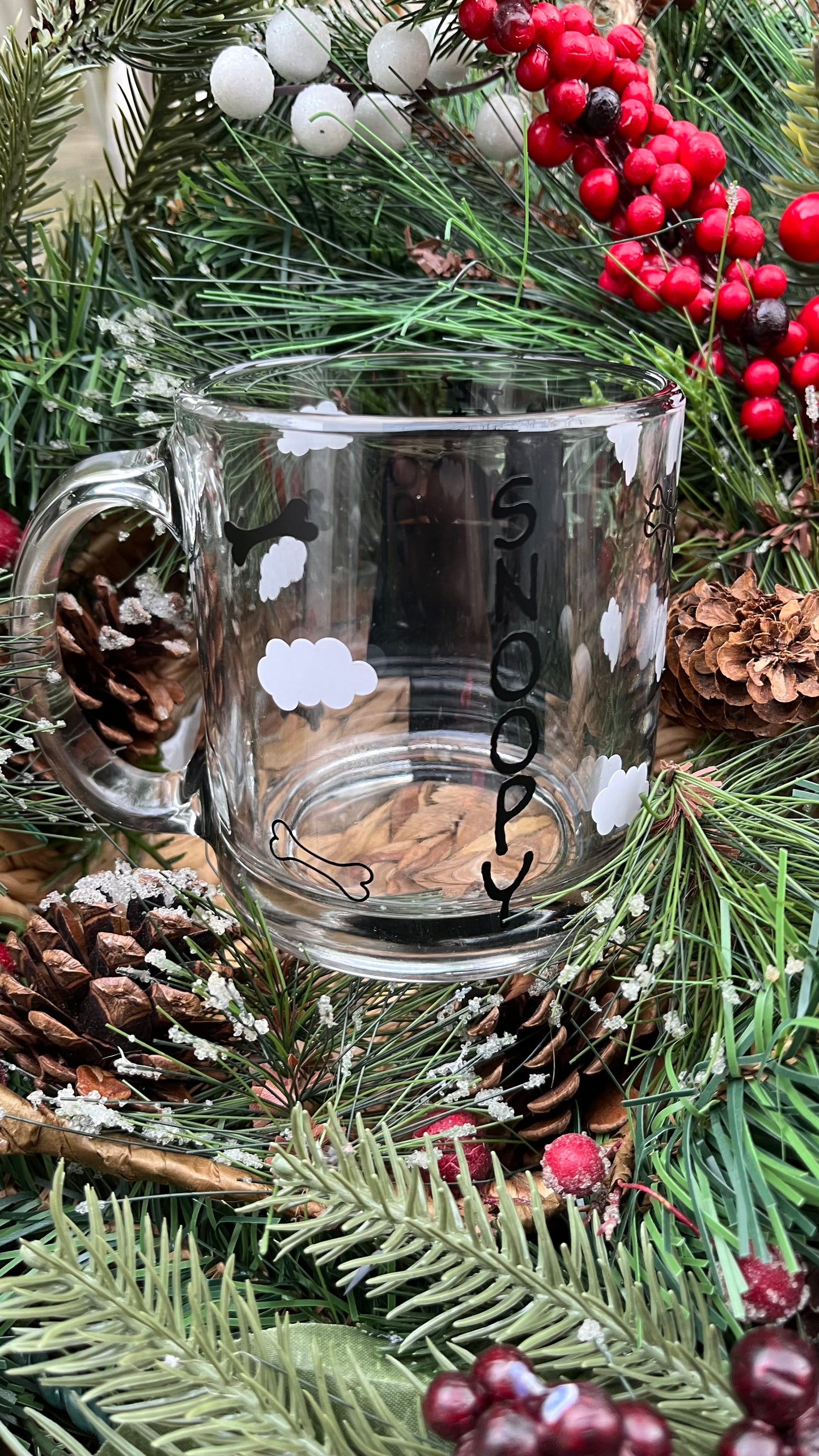 Snoopy glass mug