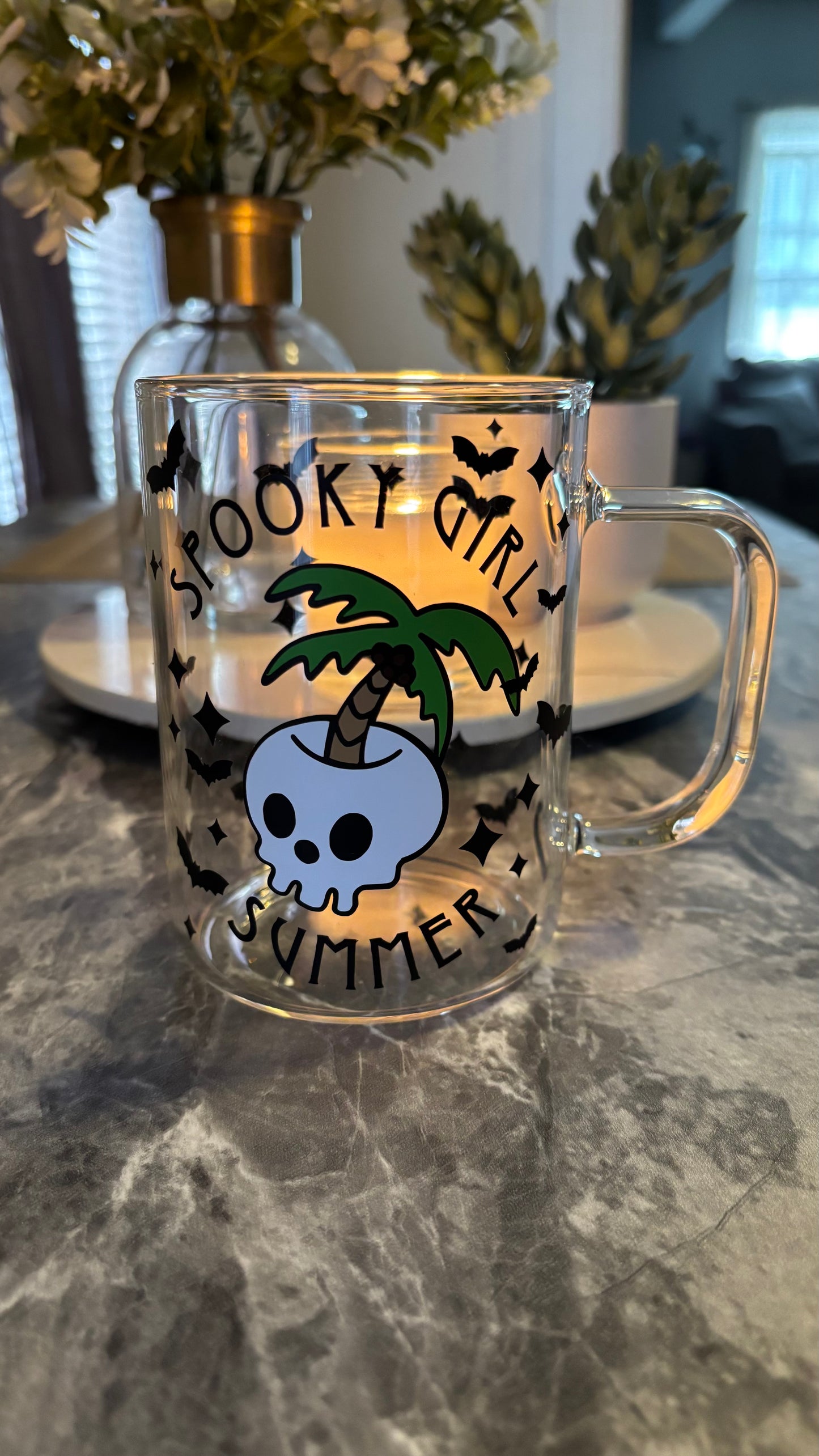 Spooky girl summer mug