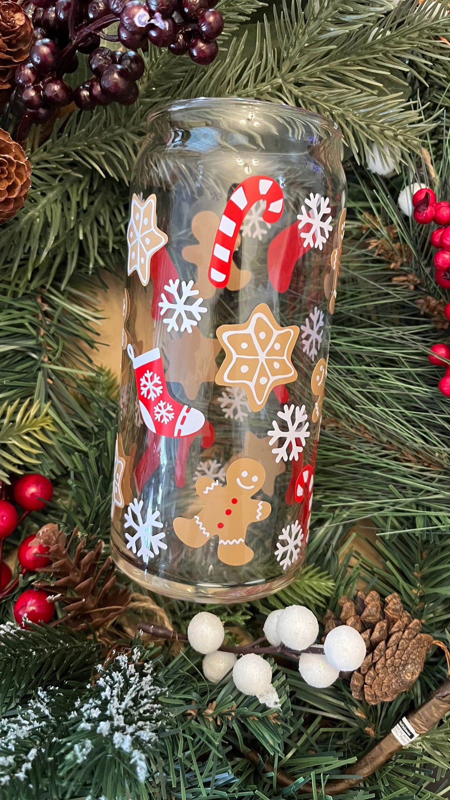 Christmas Sweets glass cup