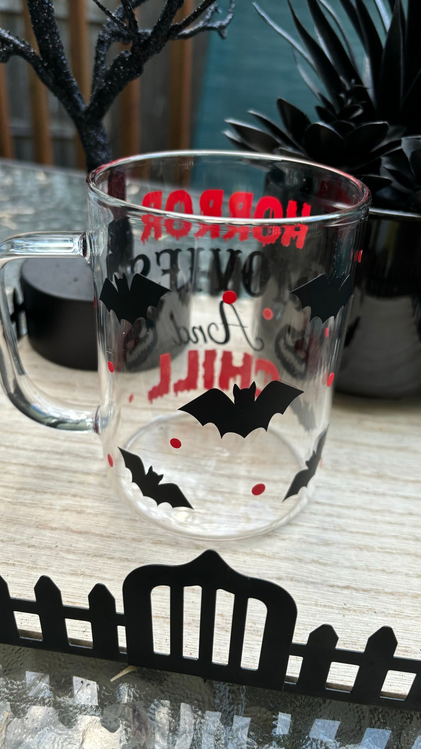 Horror movie glass mug