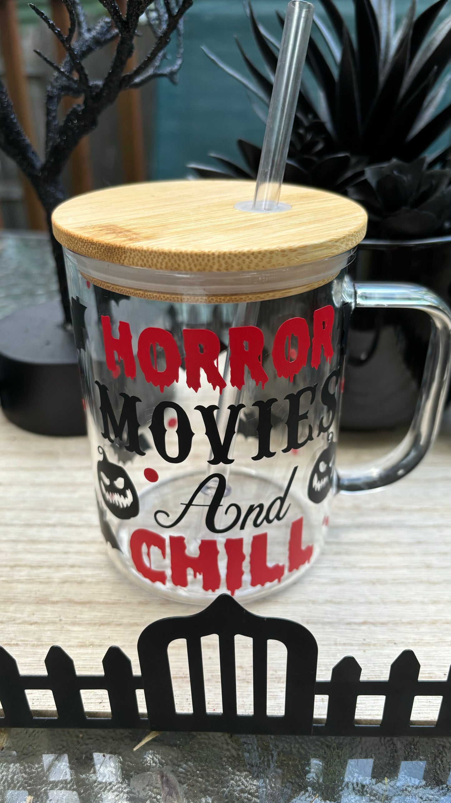 Horror movie glass mug