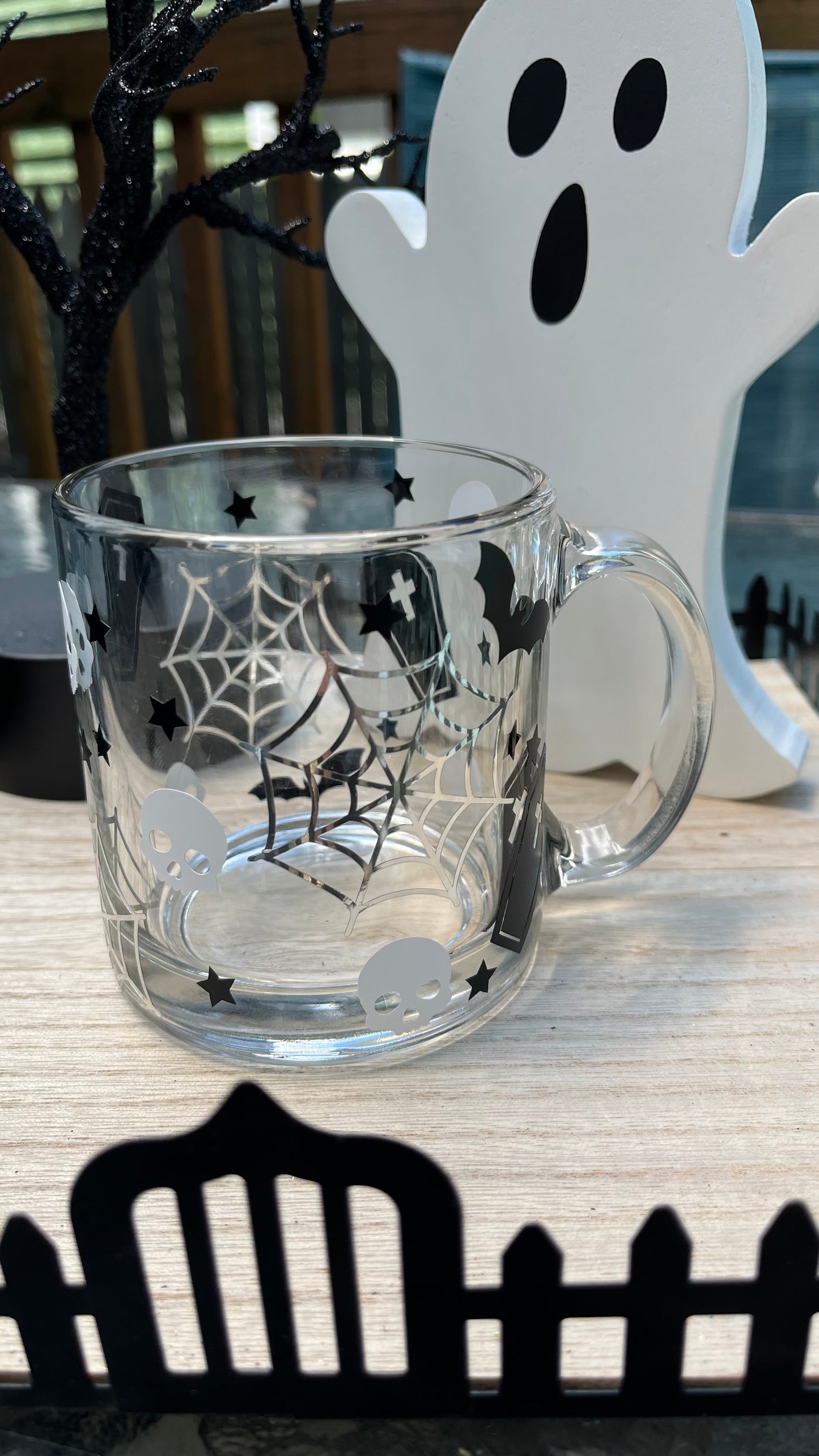 Halloween glass mug