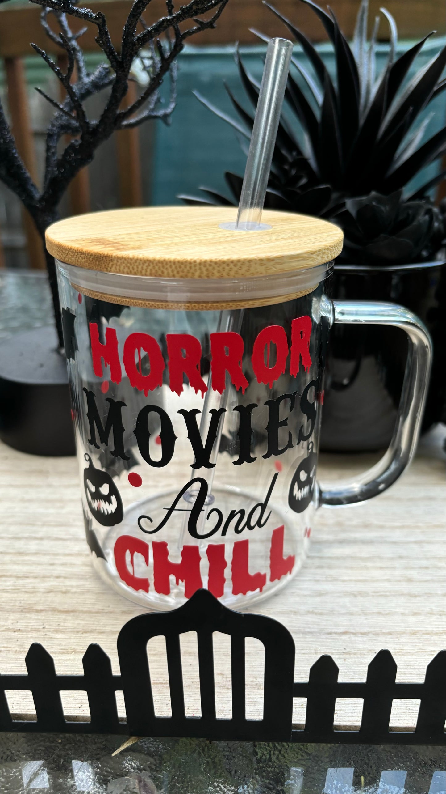 Horror movie glass mug