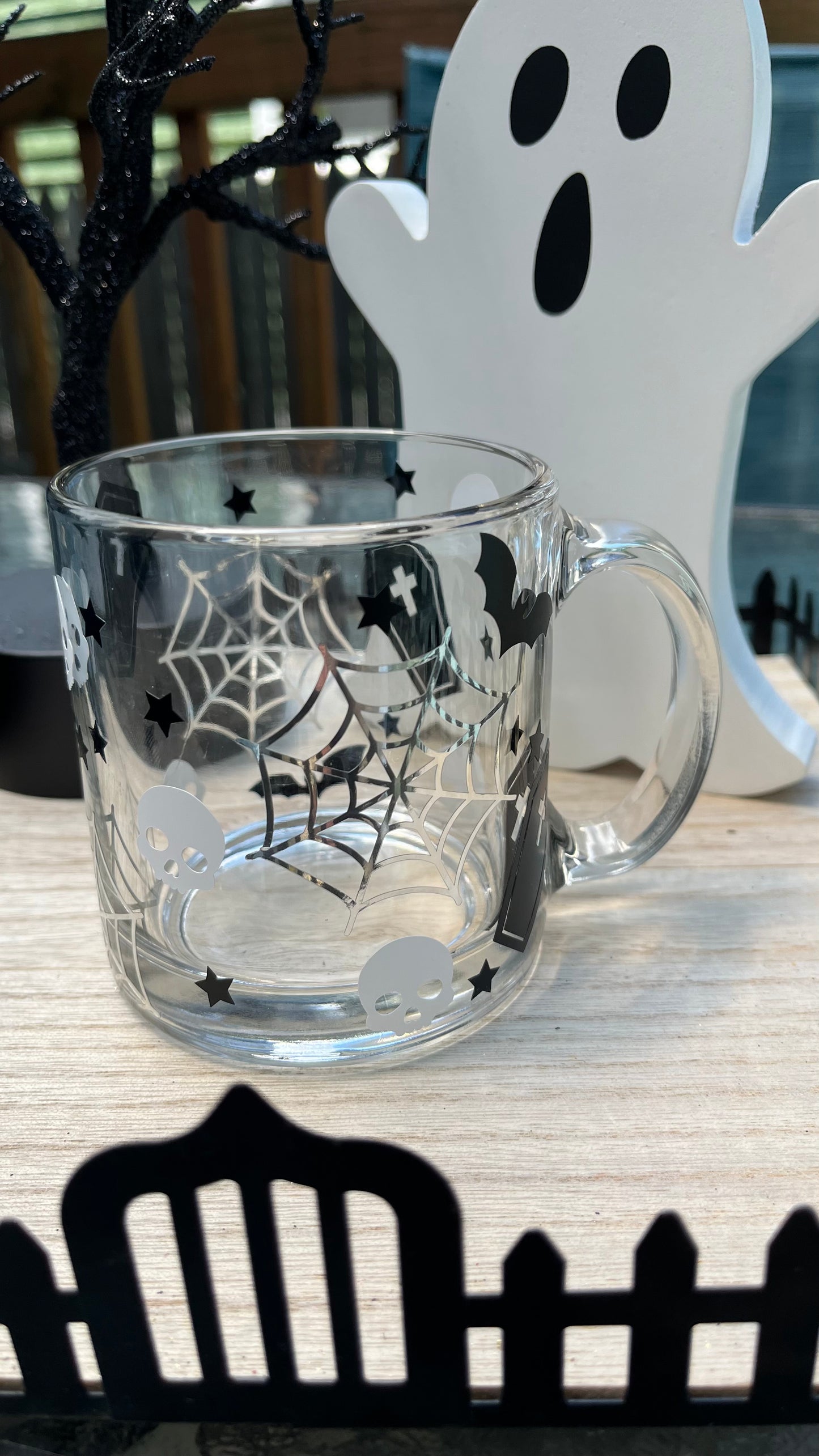 Halloween glass mug