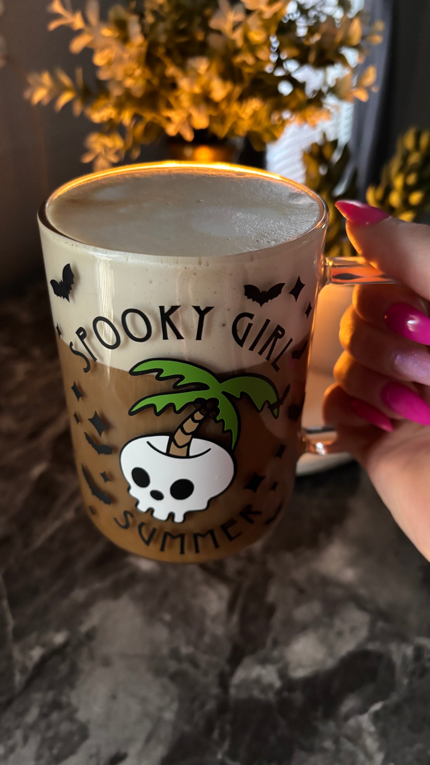 Spooky girl summer mug