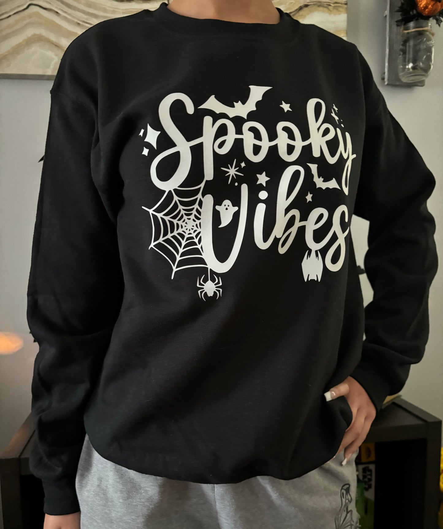 Spooky vibes Halloween sweatshirt