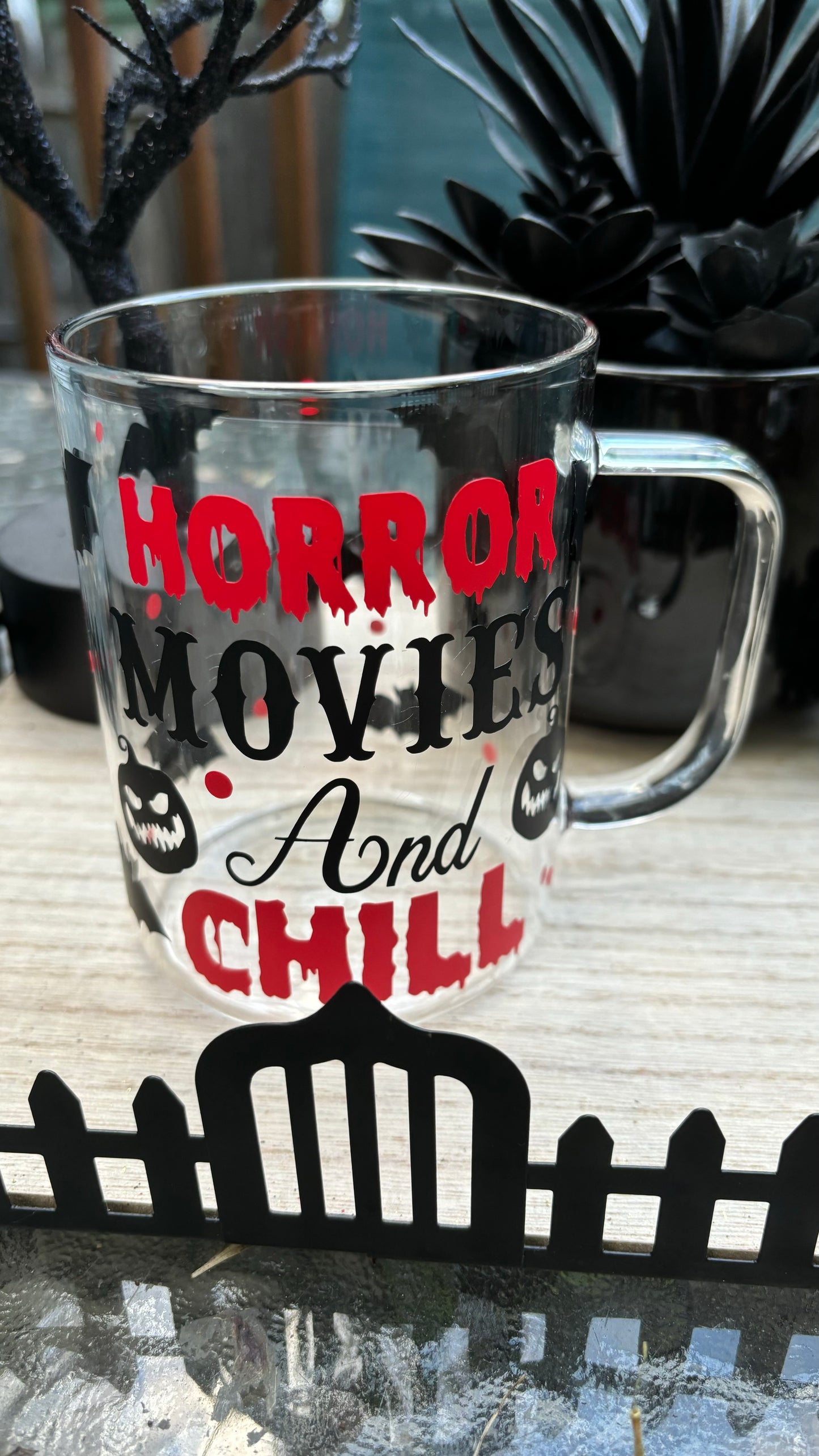 Horror movie glass mug