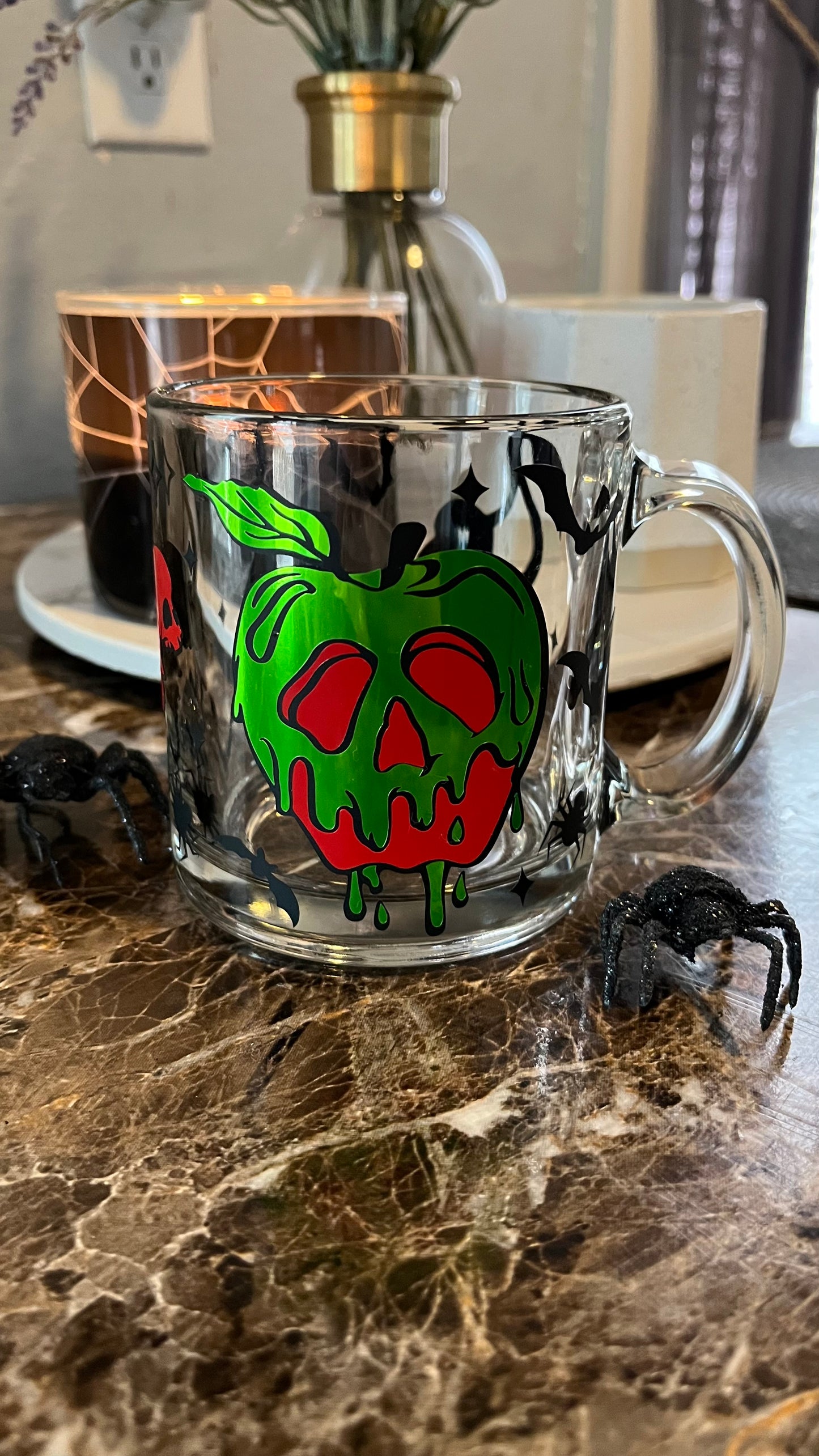 Poison apple cherry skulls mug