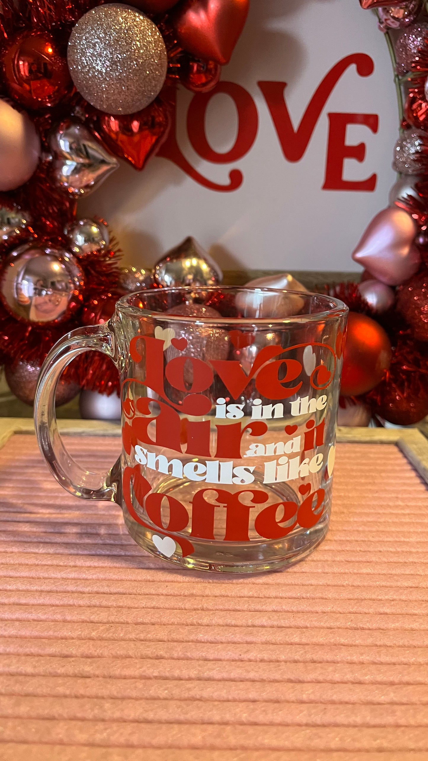 Love and coffee mug