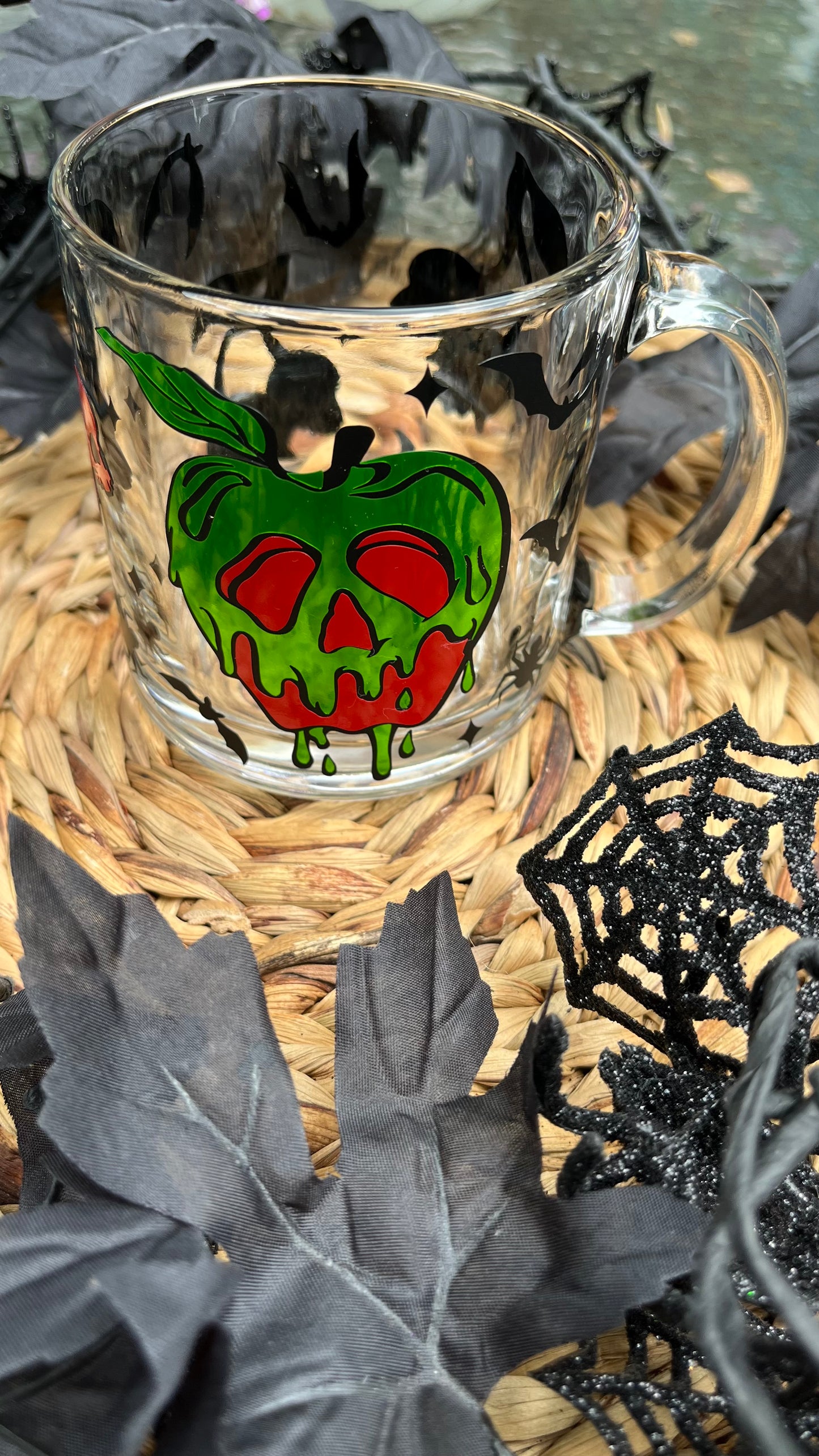 Poison apple cherry skulls mug