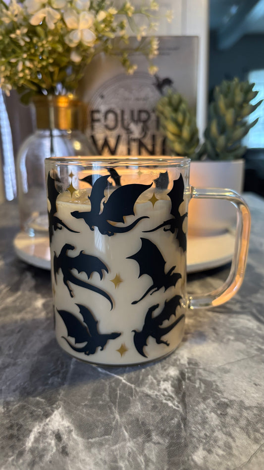 Dragon glass mug