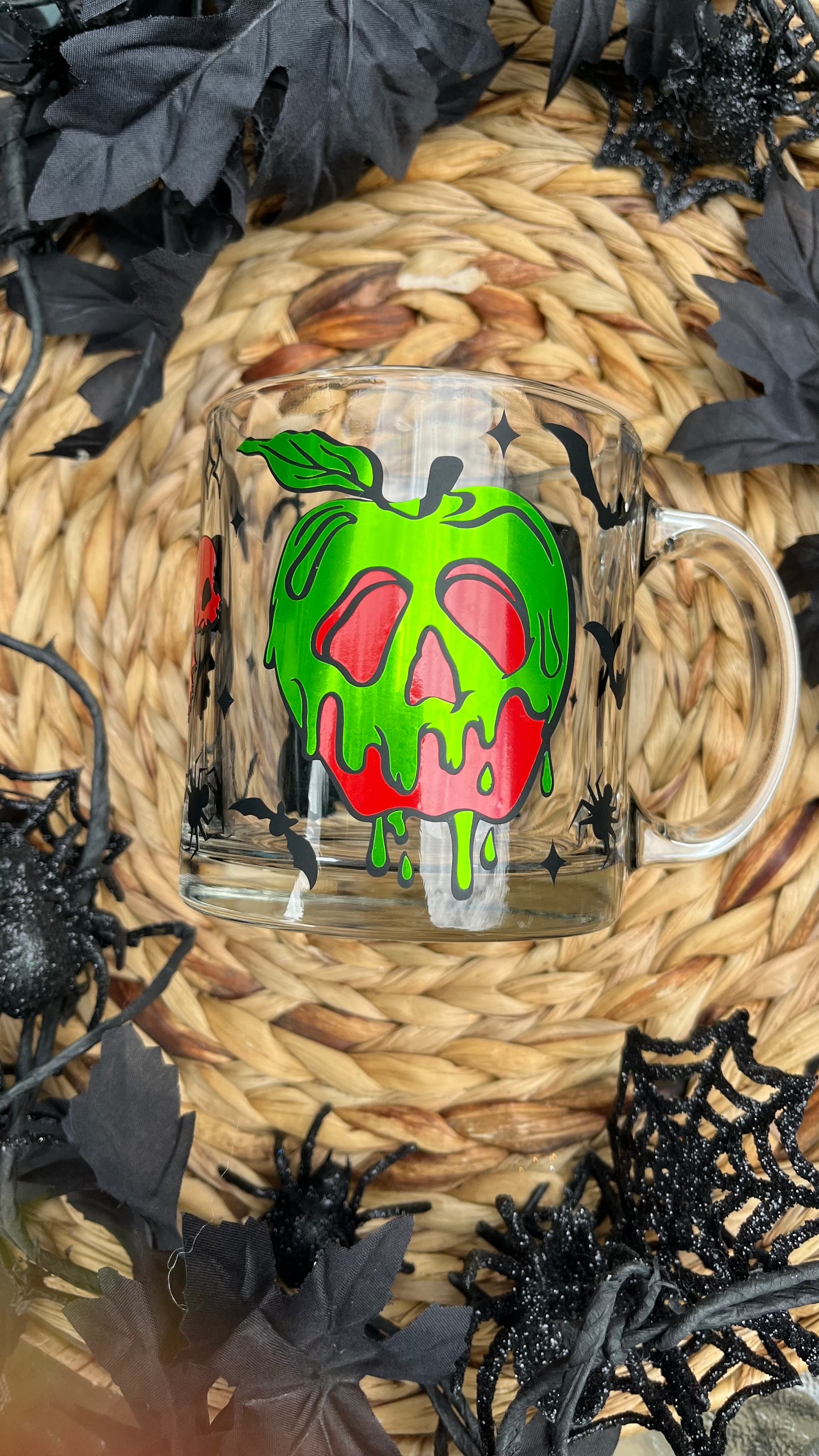 Poison apple cherry skulls mug