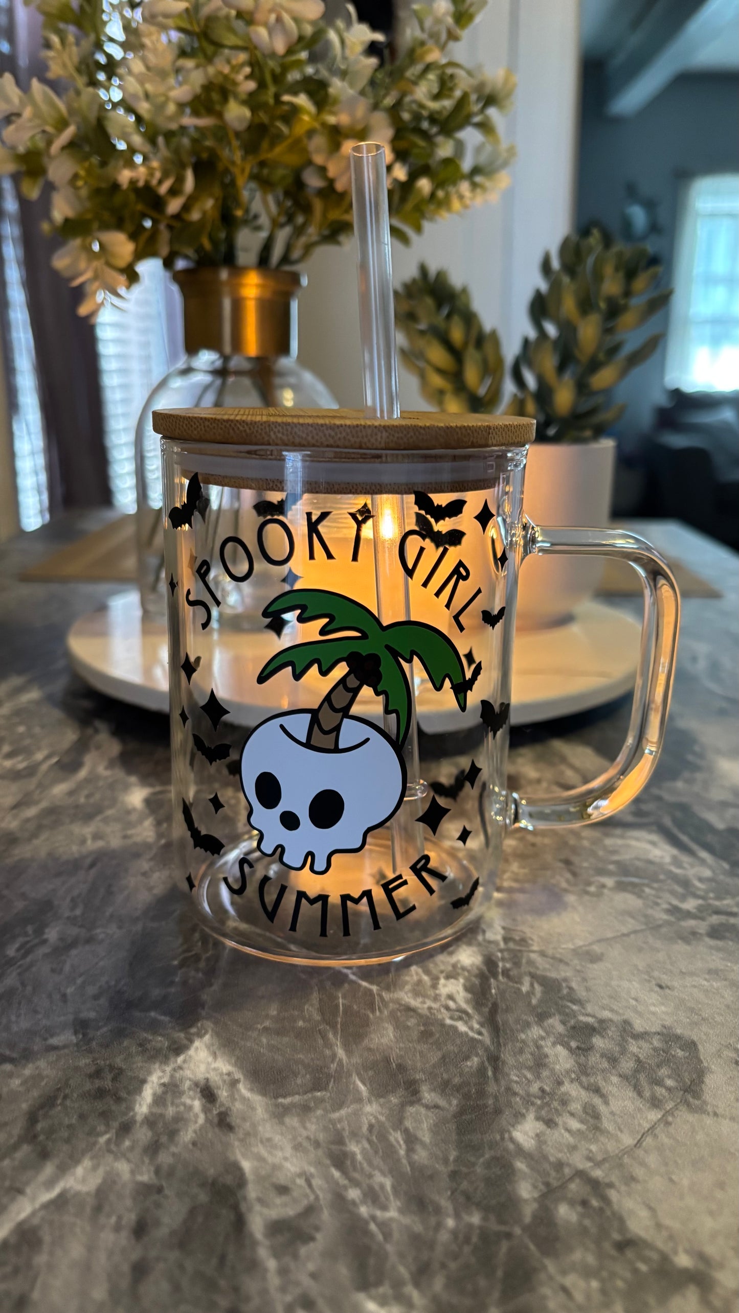 Spooky girl summer mug