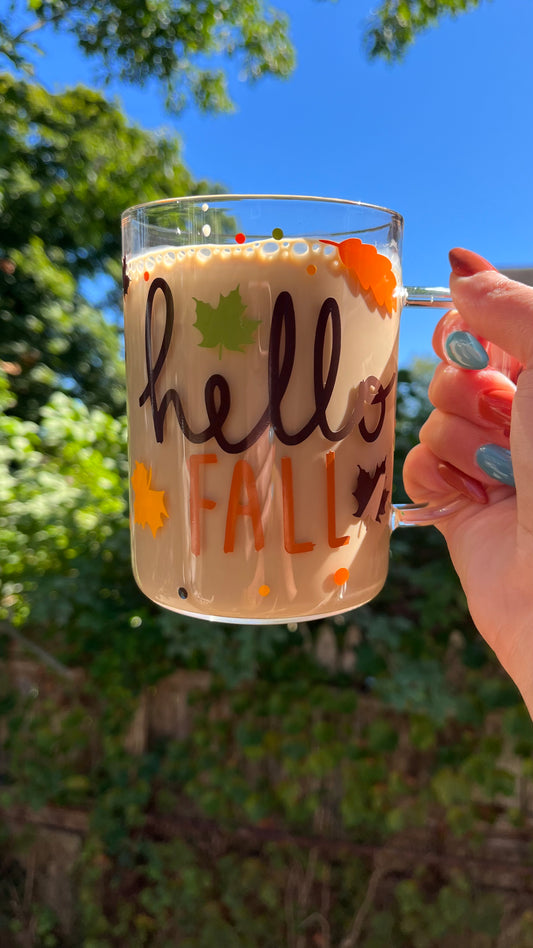 Hello fall 16oz mug