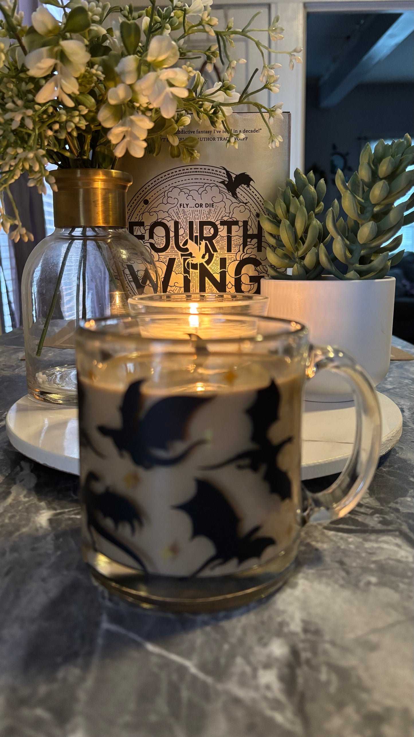 Dragon fourth wing inspired mug