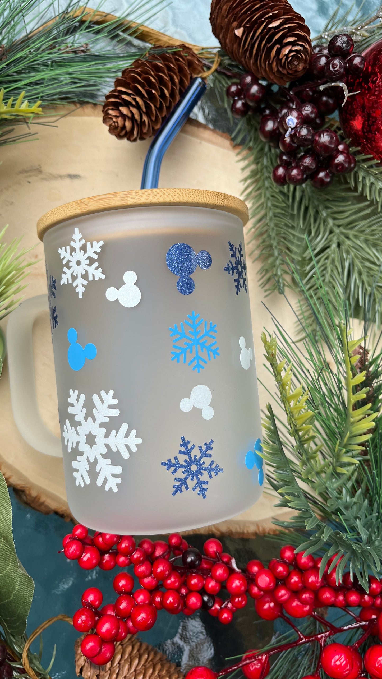 Mickey Let it snow frosted mug