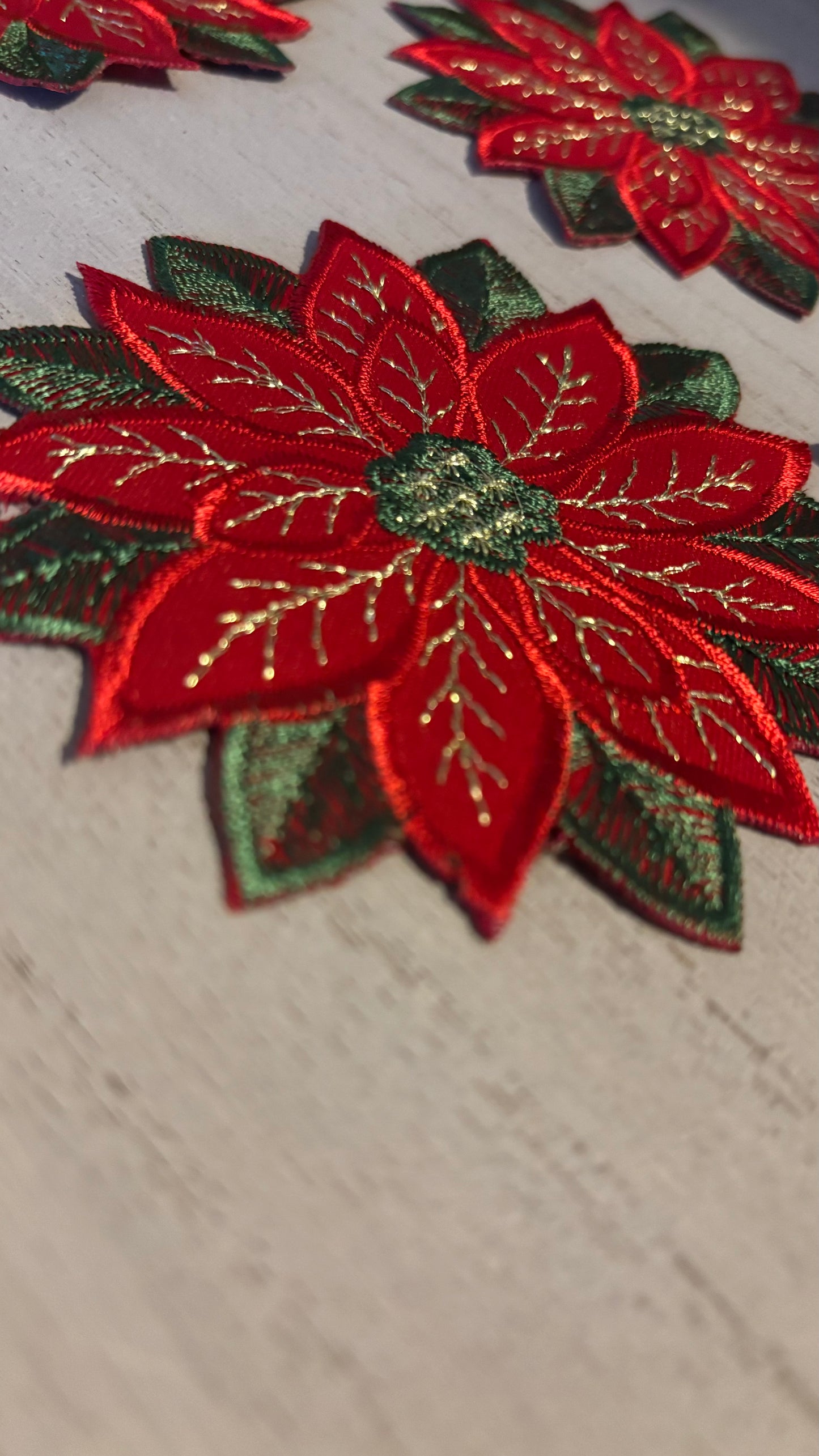 Christmas poinsettia coaster