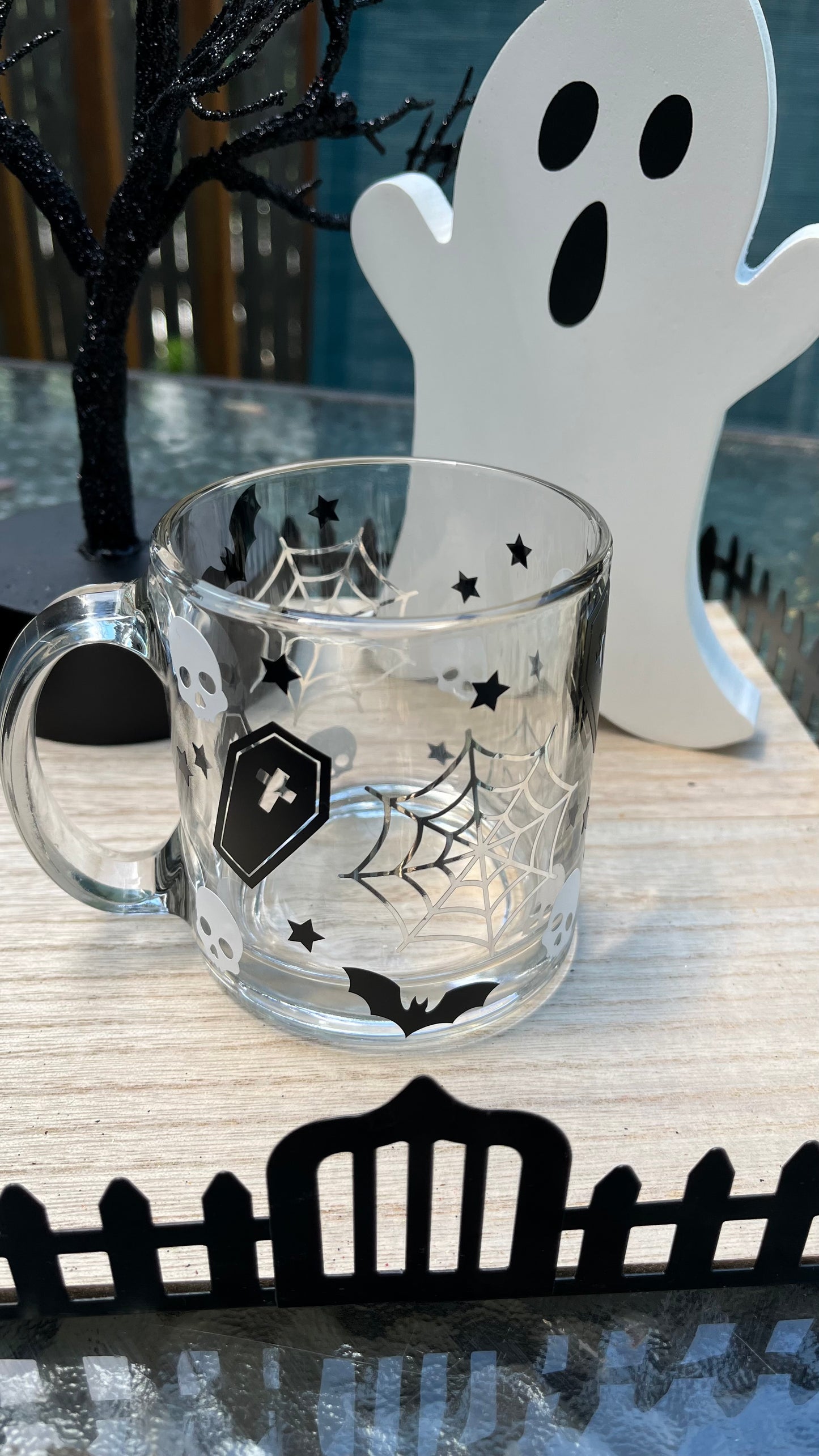 Halloween glass mug