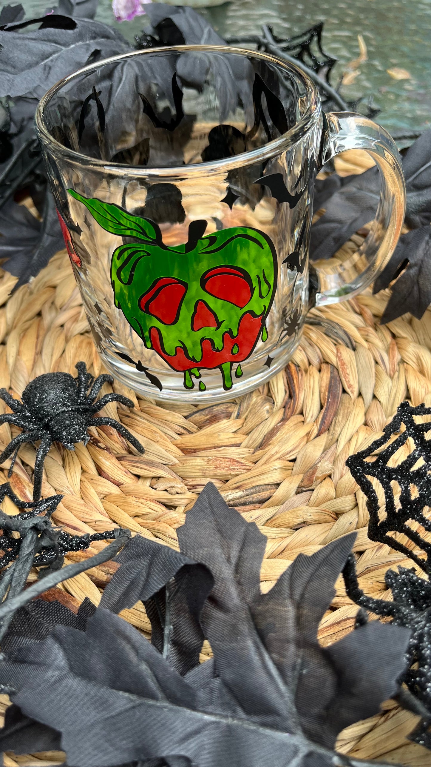 Poison apple cherry skulls mug