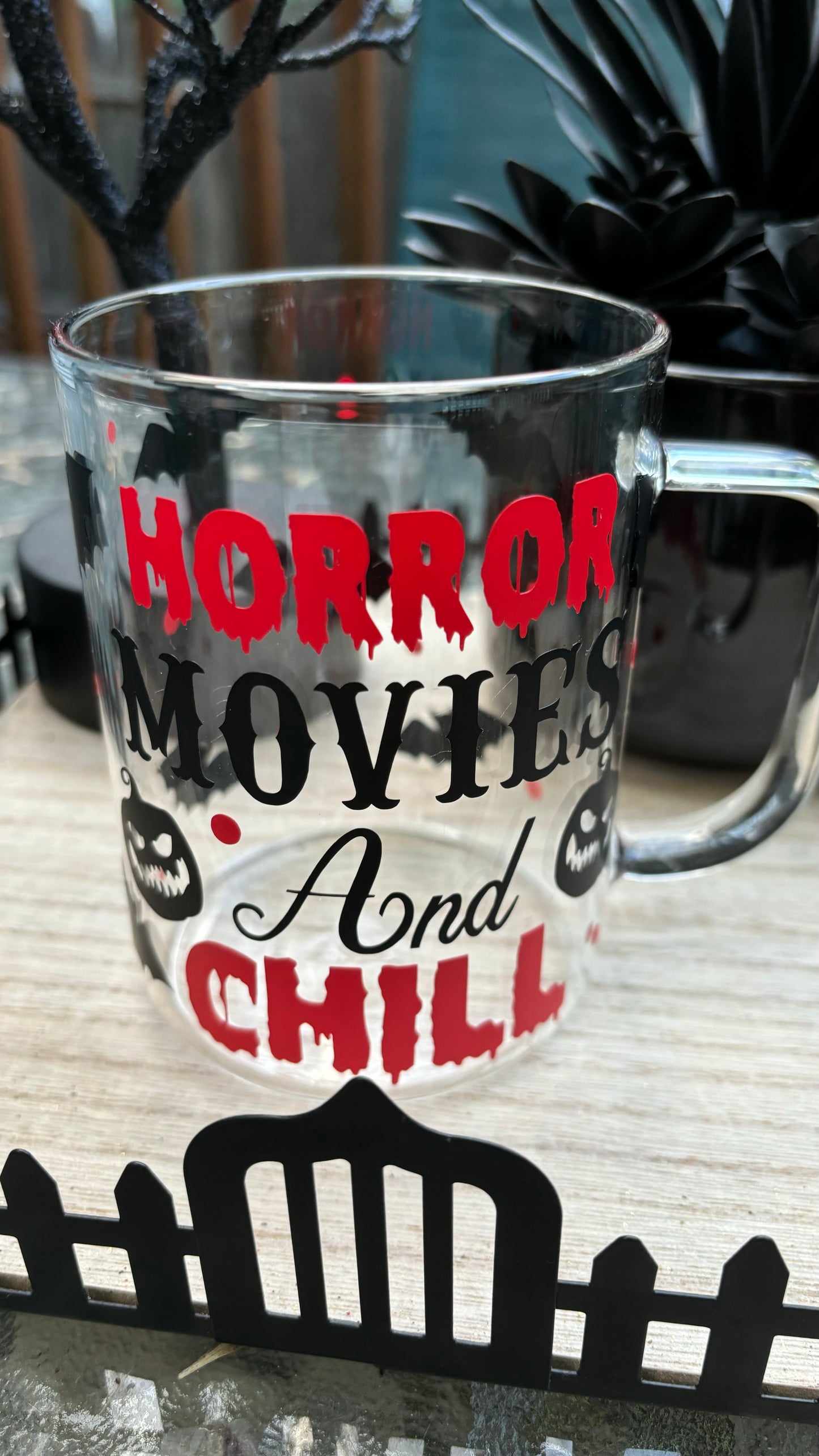 Horror movie glass mug