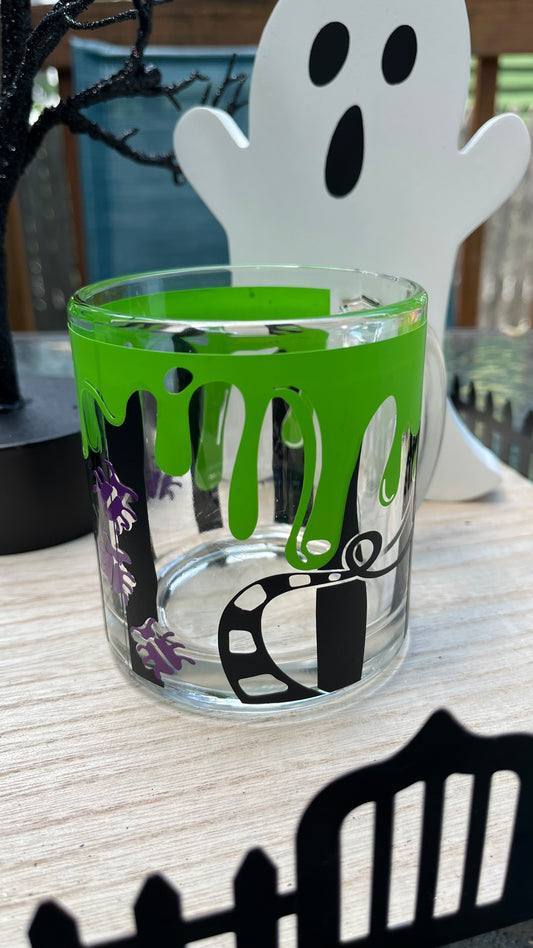 Beetlejuice inspired glass mug