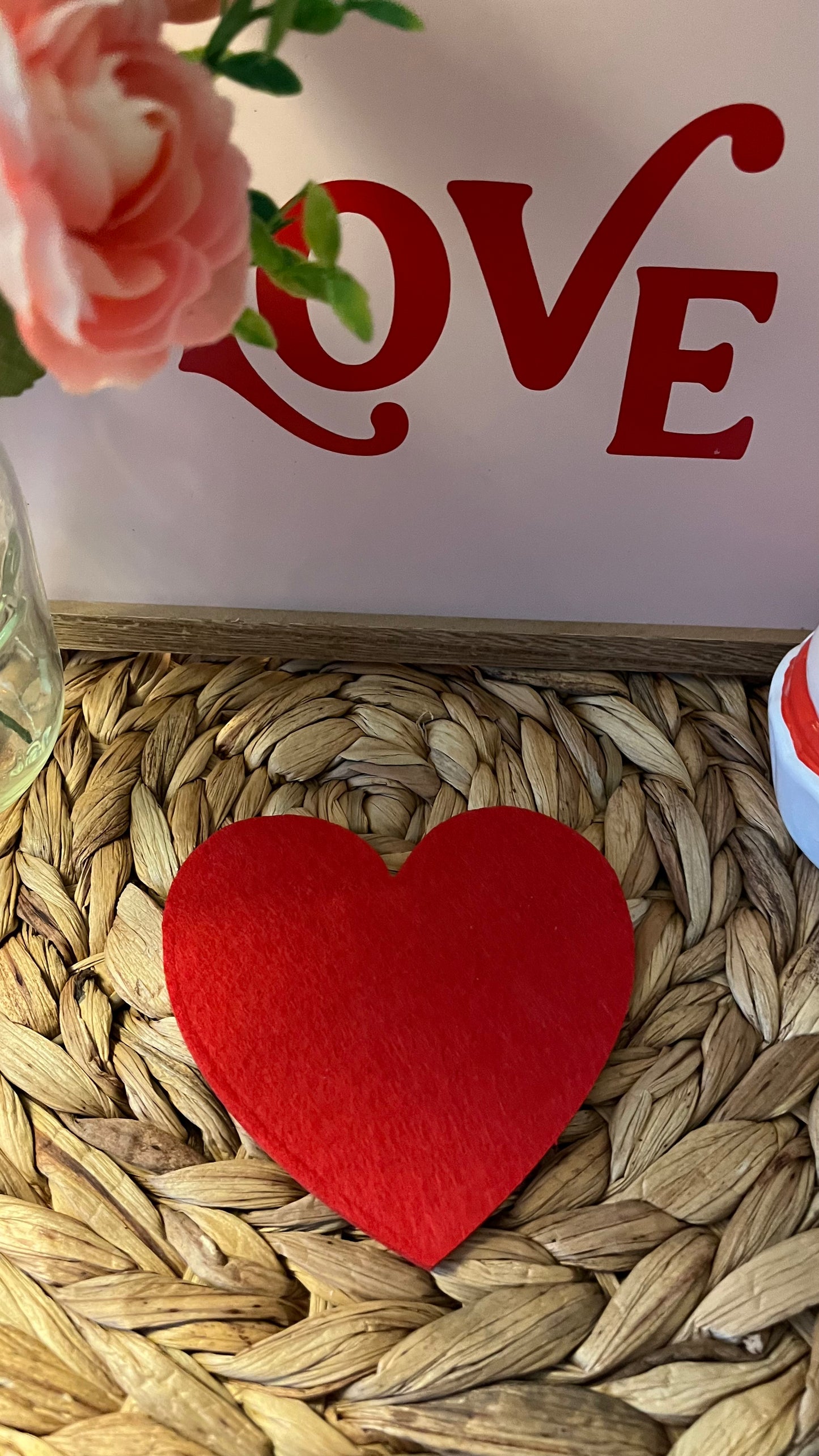 Valentine Heart coaster