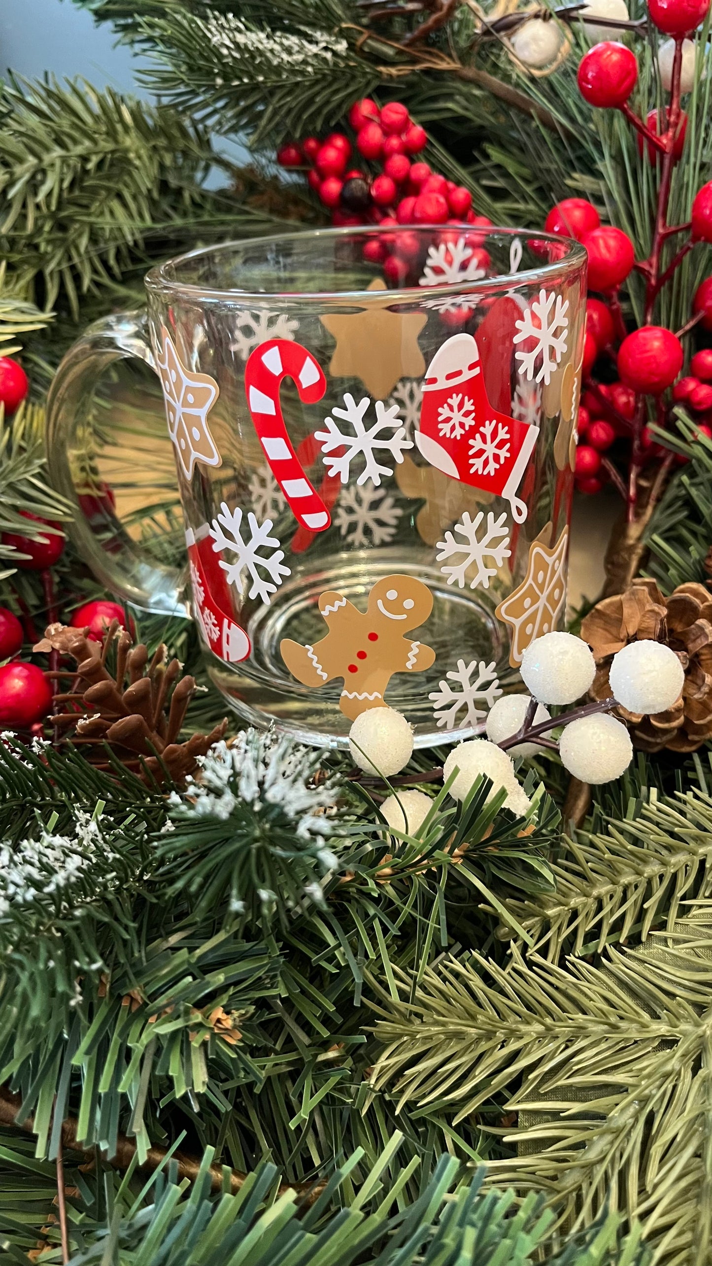 Christmas Sweets glass mug