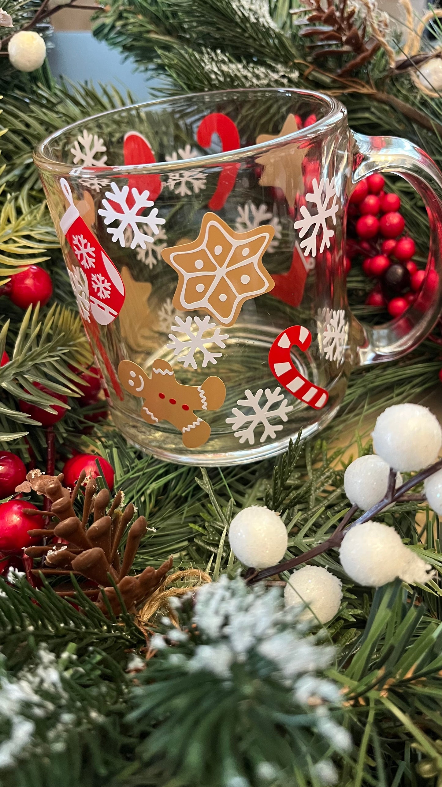 Christmas Sweets glass mug