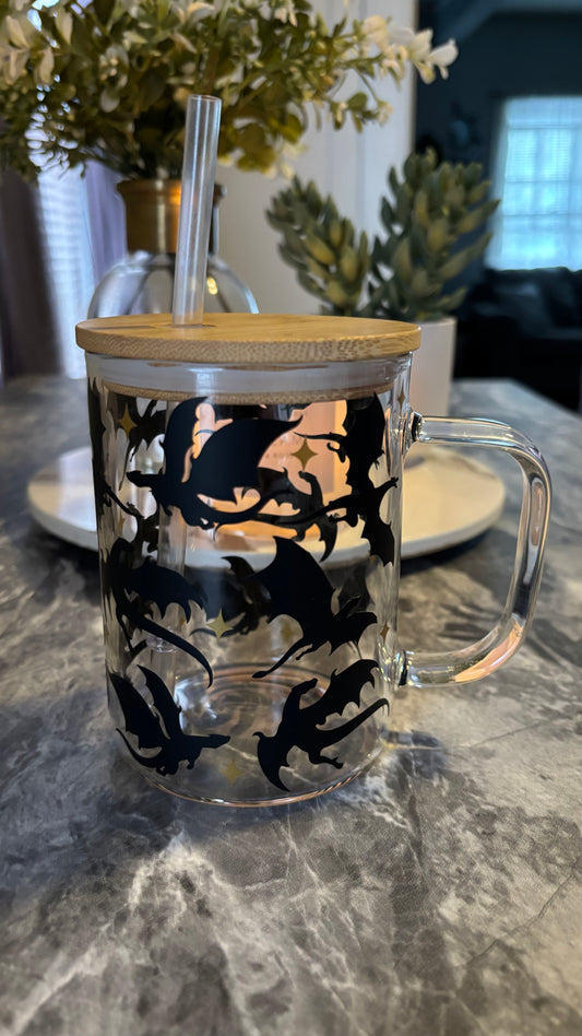 Dragon glass mug