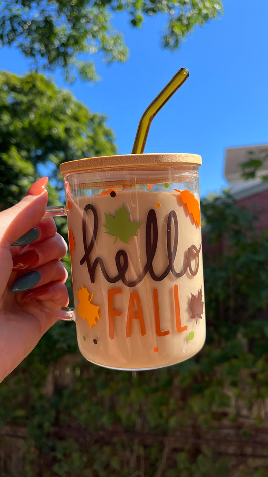 Hello fall 16oz mug