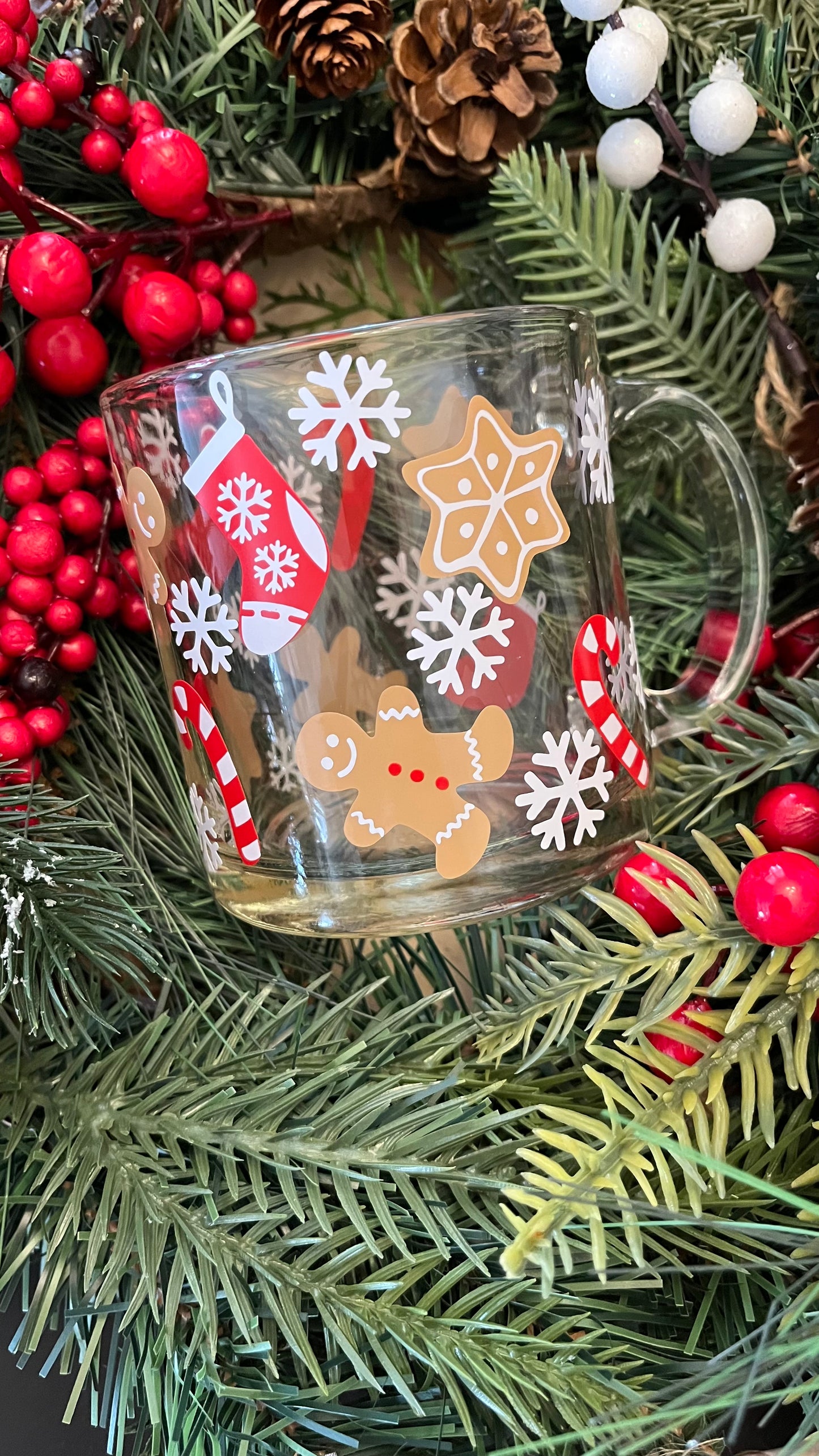 Christmas Sweets glass mug