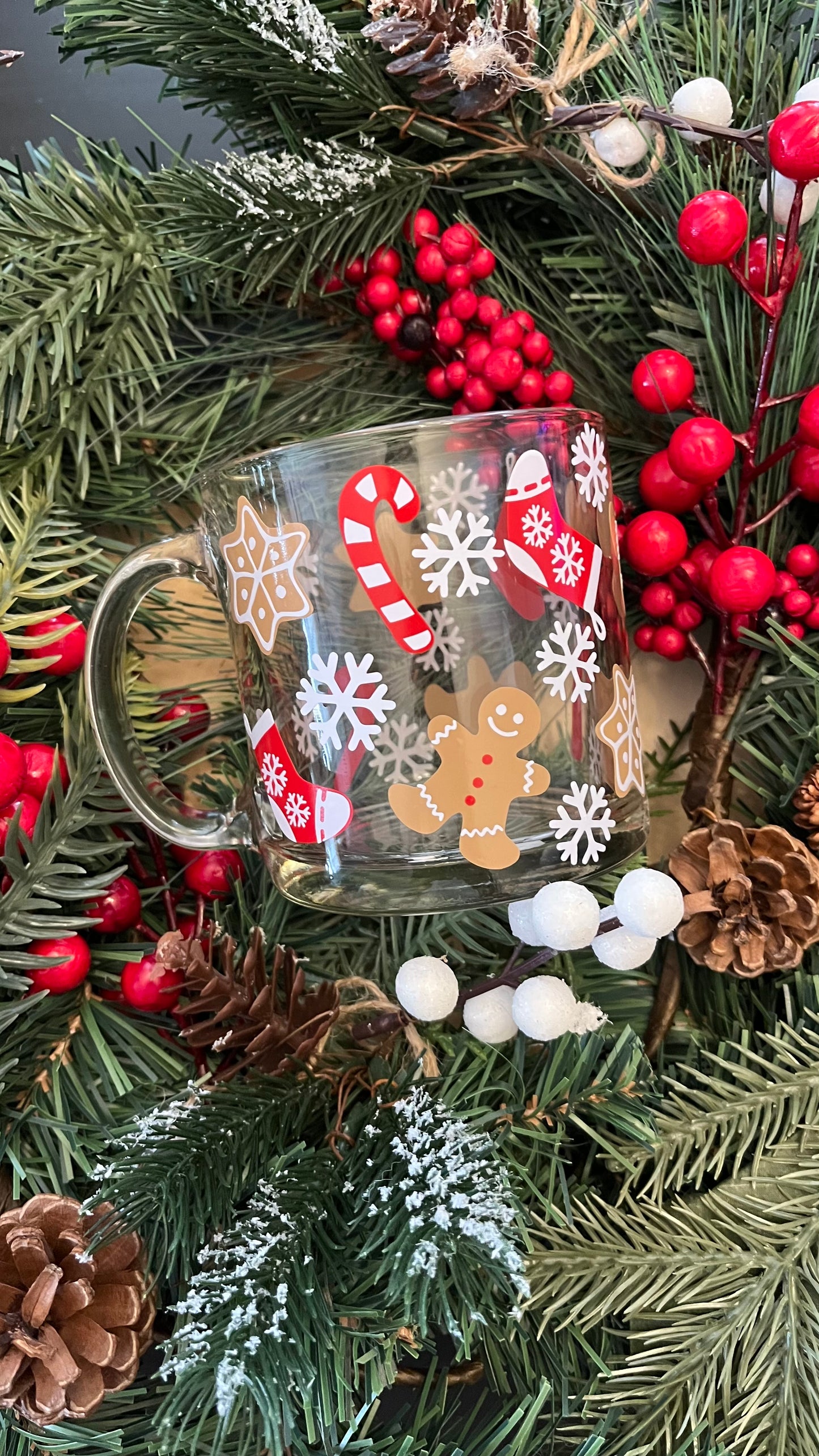 Christmas Sweets glass mug