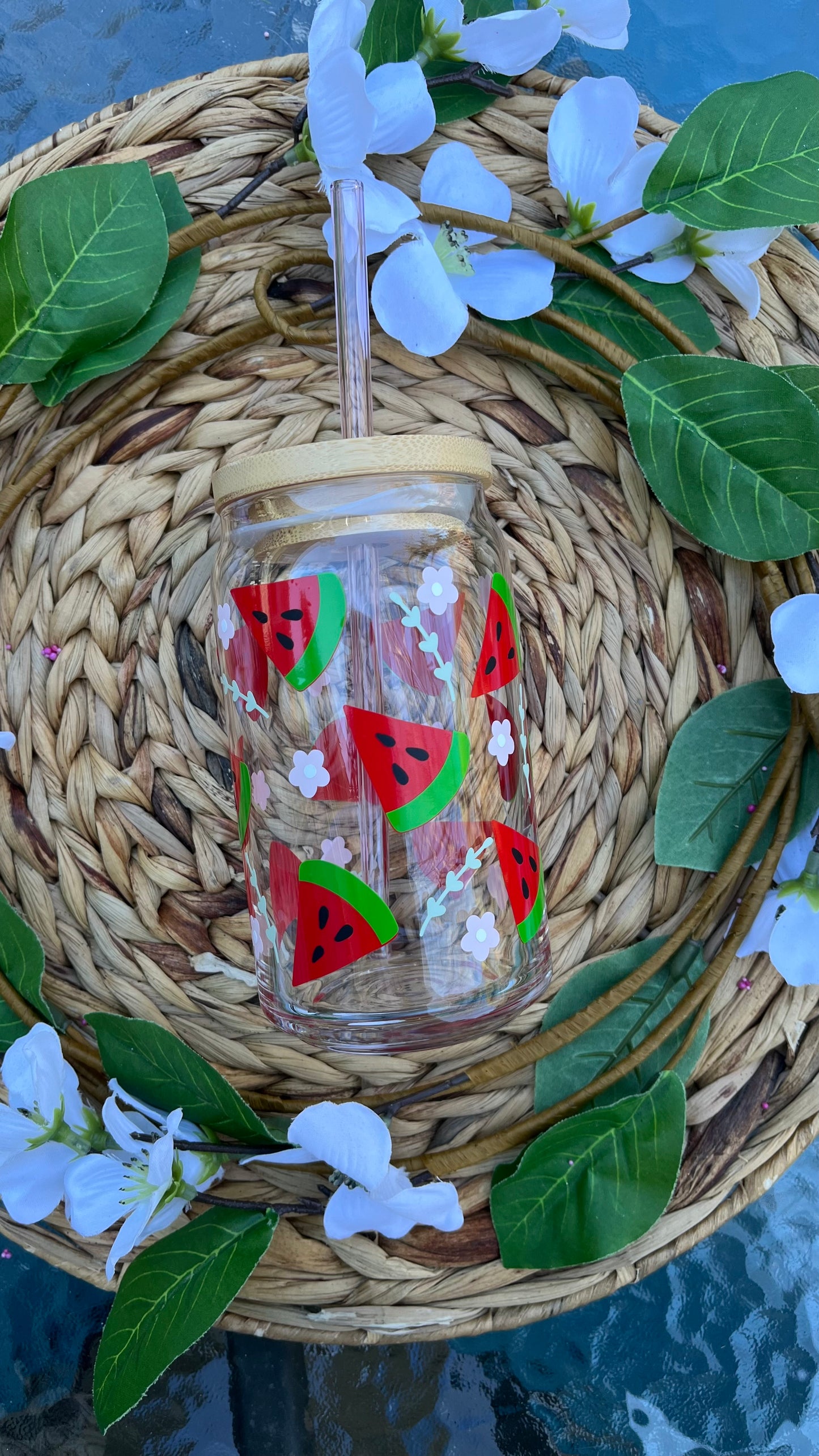 Watermelon glass cup