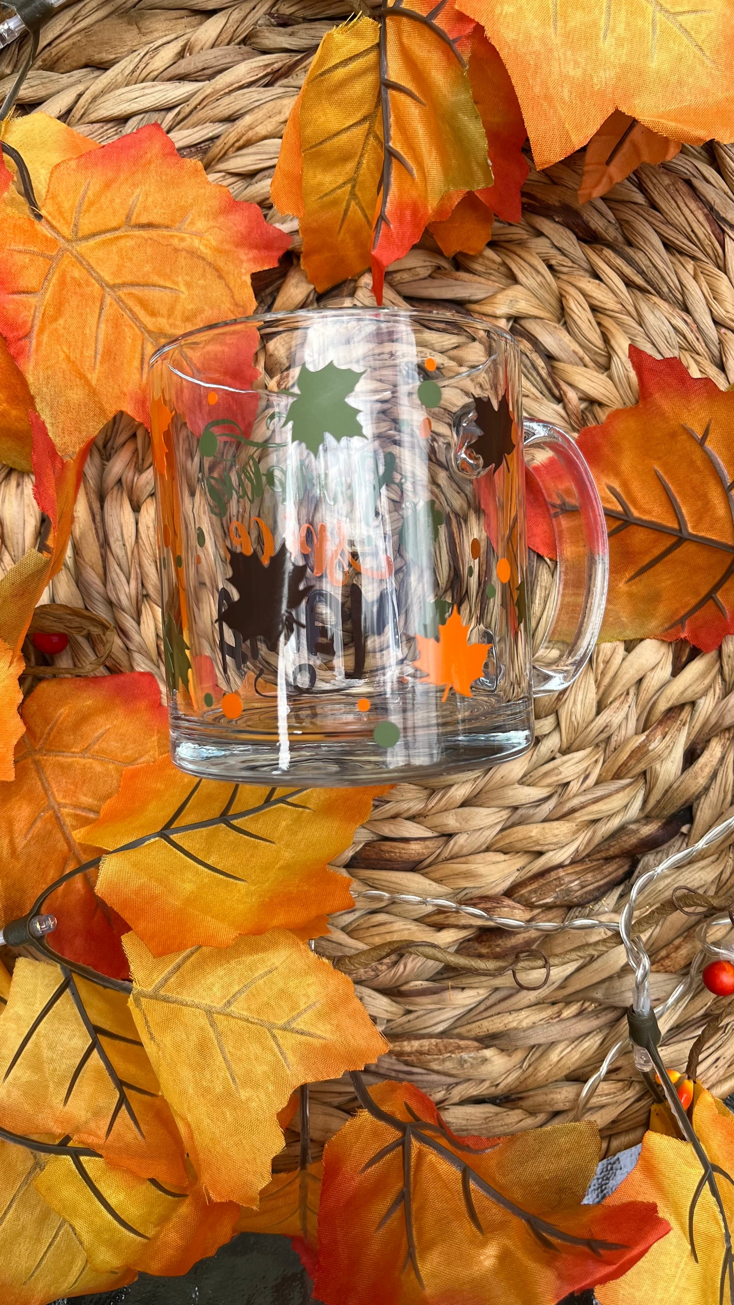 Pumpkin spice mama glass mug